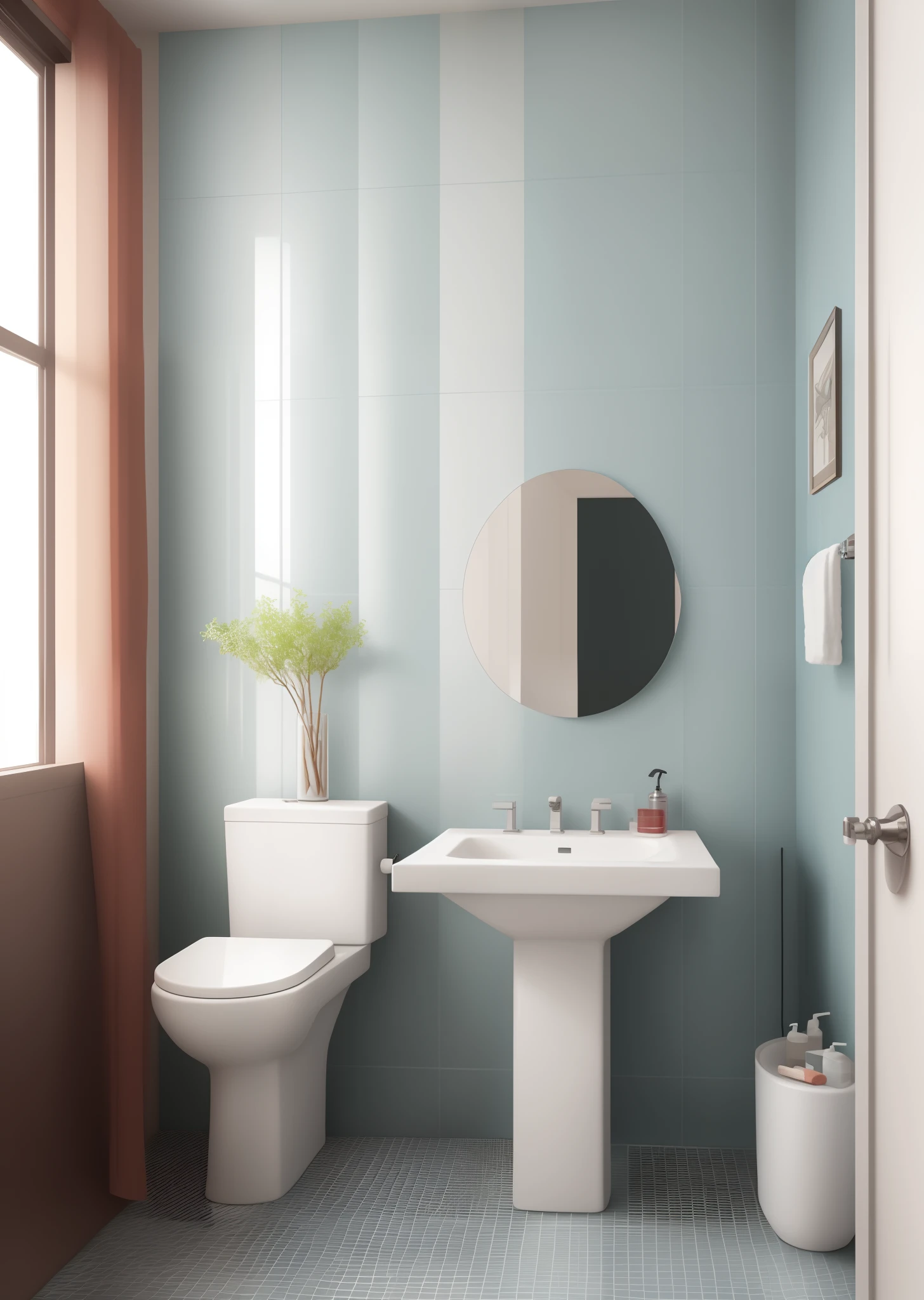 Hyper modern bathroom or tilework