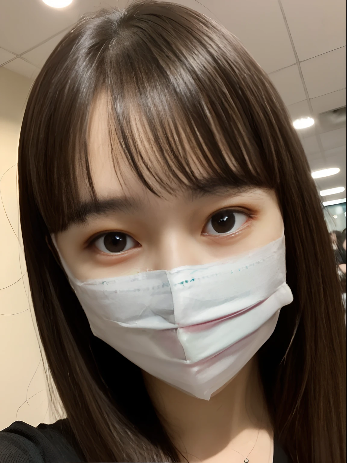 selfee、femele、Slightly chubby、masks