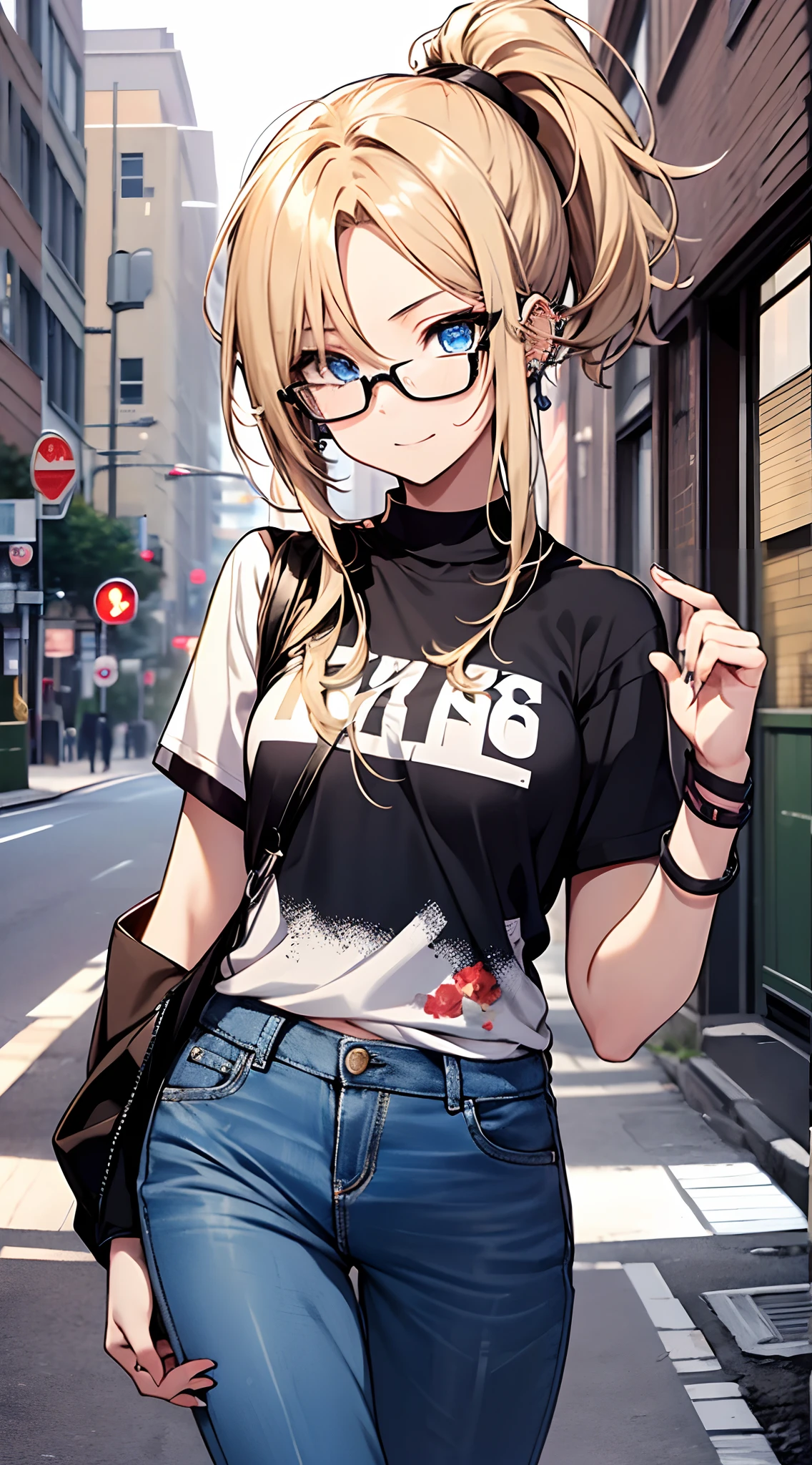 Anime Girls Wearing glasses and a baseball cap smoking a cigarette, Anime Girls, (Anime Girls), an Anime Girls, cute Anime Girls, in an Anime Style, Style Anime, young Anime Girls, As an anime character, Anime Style, portrait Anime Girls, Anime atmosphere, in Anime Style, modern Anime Style, Wearing glasses, Cute girl anime visuals
