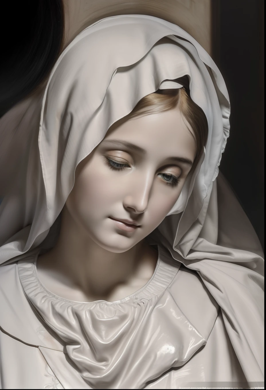 (((Blessed Virgin Mary of Mount Carmel))) Luminoso, en estilo similar al del artista WILLIAM ADOLPHE BOUGUEREAU, obra maestra, (La mejor calidad: 1.2), (super fine: 1.2), illustration, (extremadamente delicado y hermoso: 1.2), movie angle, flotante, (Hermoso ojo de detalle: 1.1), (detalle luz: 1.1), Movie Lights, Cielo delicado, ojos azules, (Cola de caballo alta: 1.1), capa, ojuelos, cielo estrellado, (light particles: 1.1) dibujo, flor. (obra maestra), (La mejor calidad), (fotorrealista:1.3), 8k, Textura detallada de la piel, Textura detallada de la tela, hermosa cara detallada, Detalles intrincados, ultra detallado (cuerpo de cuerpo entero:1.2)