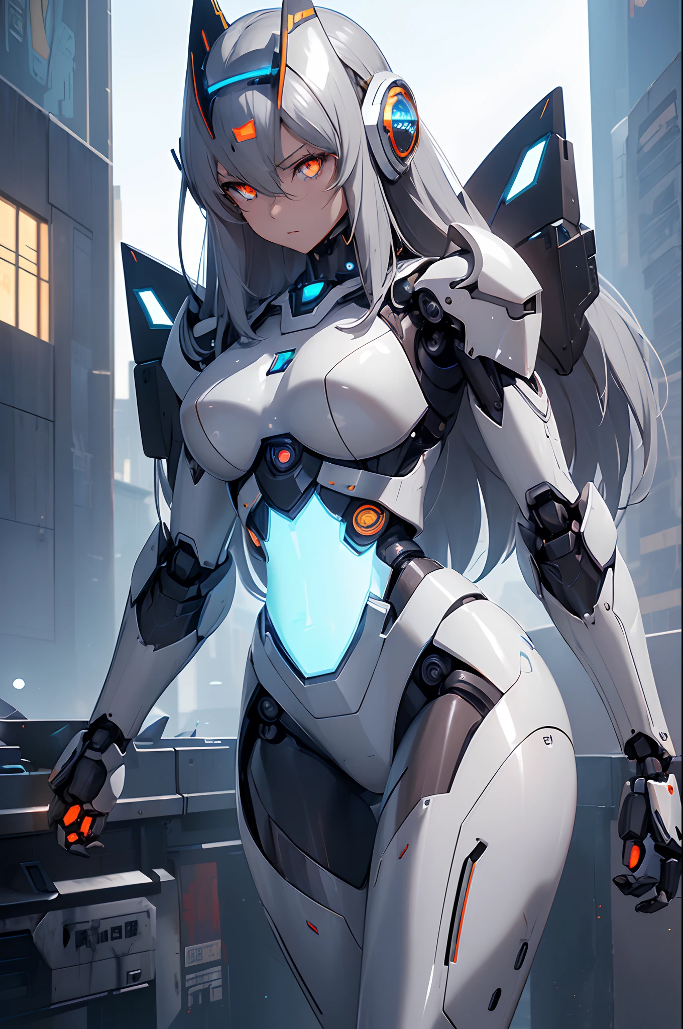 There is a woman in a robot suit posing next to an ancient building, Beautiful white girl half cyborg, Cute cyborg girl, Beautiful girl cyborg, Perfect Robot Girl, Cyborg girl, Young cyborg grady, Beautiful Female Robot, Beautiful robot woman, cyborg girl, perfect cyborg female, porcelain cyborg, Female robot, Beautiful cyborg images