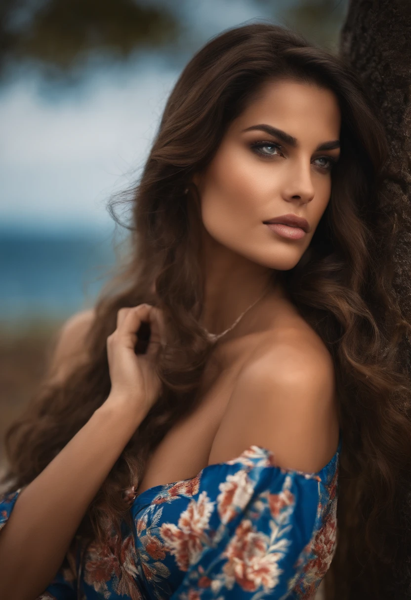 rubia, delgada, bustos en 4, bragas negras, ojos azules