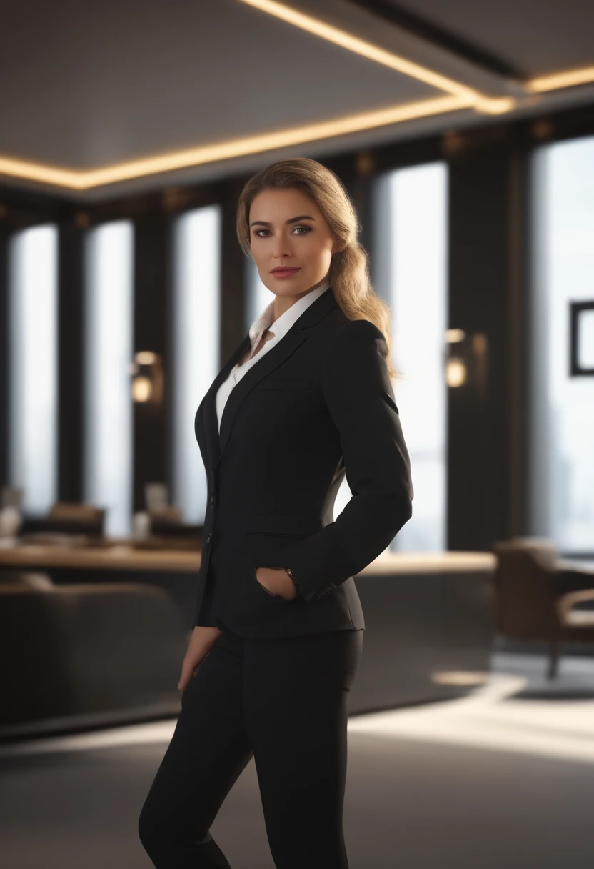 a portrait of a businesswoman in a bikini in the style of unreal engine 5, feminine empowerment --ar 128:85
a woman dressed in a business suit standing in front of people, in the style of portraits with soft lighting, 32k uhd, bold curves, youthful energy, cabincore, black and amber, handsome --ar 128:85
young businesswoman in business suit, in the style of emotionally complex, wavy --ar 128:85
a beautiful business woman is standing in her suit, in the style of unreal engine 5, sharp focus --ar 128:8