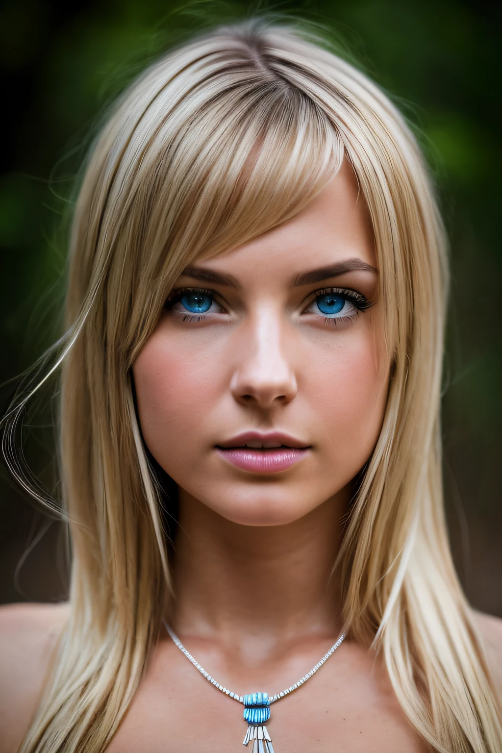 Slender, young, short blonde hair, blue eyes, in town, natural skin texture, 24mm, 4K textures, soft cinematic light, RAW photography, photorealistic, photorealistic, complex, elegant, highly detailed, sharp focus, (((cinematic look))), calm Tone, Insane Detail, Complex Detail, Ultra Detail, High Contrast, Soft Cinematic Light, Dim Colors, Exposure Blending, HDR, Faded, Cold, Waist Thin, Well-Proportioned, (8k, 4k, Top Quality, Hi-Res: 1.1), (Realistic, Photorealistic: 1.1), Girl 1 People, Solo, Twin Tails, Blonde Hair, Bangs, Long Hair, Necklace, Earrings, Lips, Eye Shadow, Jewelry, (Viewer Looking For: 1.8), Spaghetti Straps, Detail, High Contrast, from_side, srfc, stunning complex full color portrait, wearing black turtleneck, spectacular character composition, by Ilya Kubushinov, Alessio Albi, Nina Masic, sharp focus, natural light, sub-surface scatter, f2, 35mm, film grain completely naked