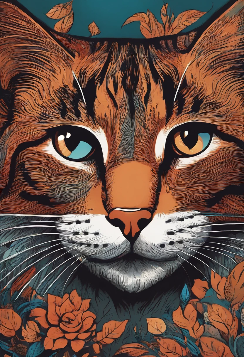 ilustrar o raio x de um gato correndo