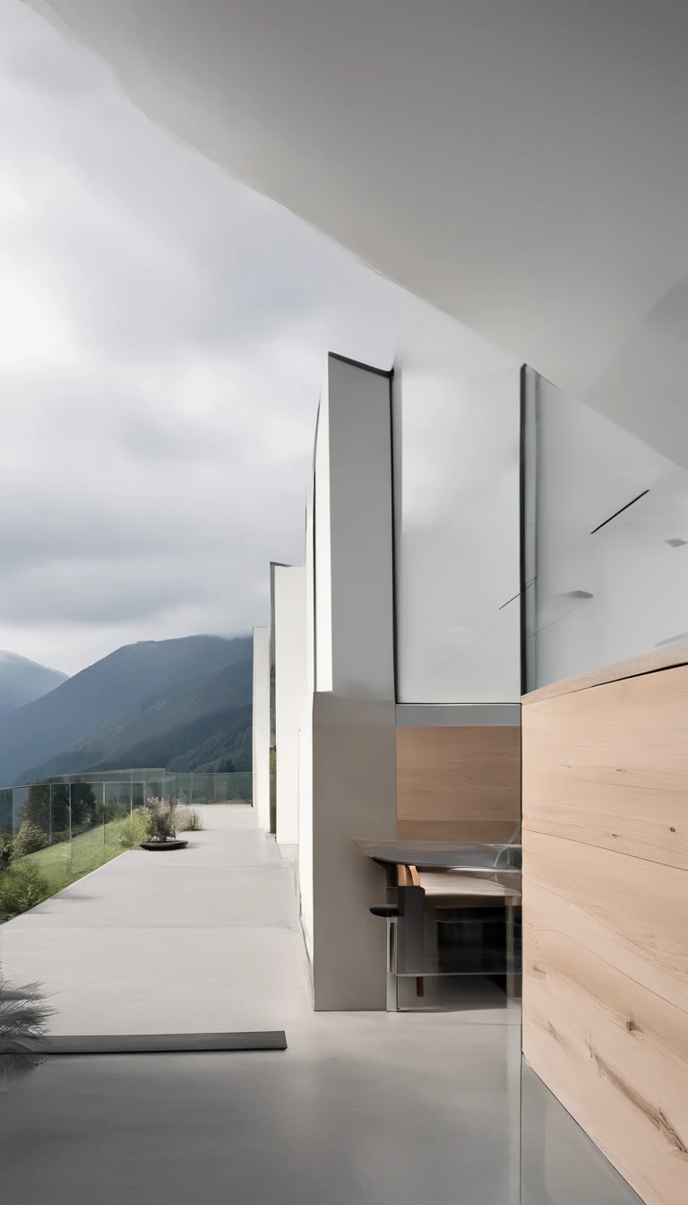 Alps on a rainy day