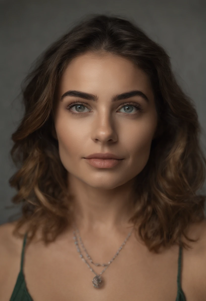 mulher arafed com uma regata branca e um colar, menina sexy com olhos azuis, Retrato Sophie Mudd, cabelos loiros e olhos grandes, selfie de uma jovem mulher, Olhos do quarto, Violeta Myers, sem maquiagem, maquiagem natural, Looking directly at the camera, Rosto com ArtGram, maquiagem sutil, Impressionante tiro de corpo inteiro, olhos verdes penetrantes,completely naked show her