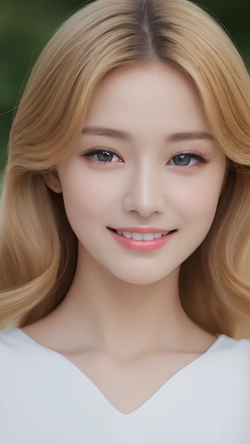 ((top-quality、8K、masterpiece:1.3))、1girl in、Slim Abs Beauty:1.3、(Hairstyle Casual、huge tit:1.2)、doress:1.1、Super fine face、Delicat eyes、二重まぶた、a smile、home、a blond