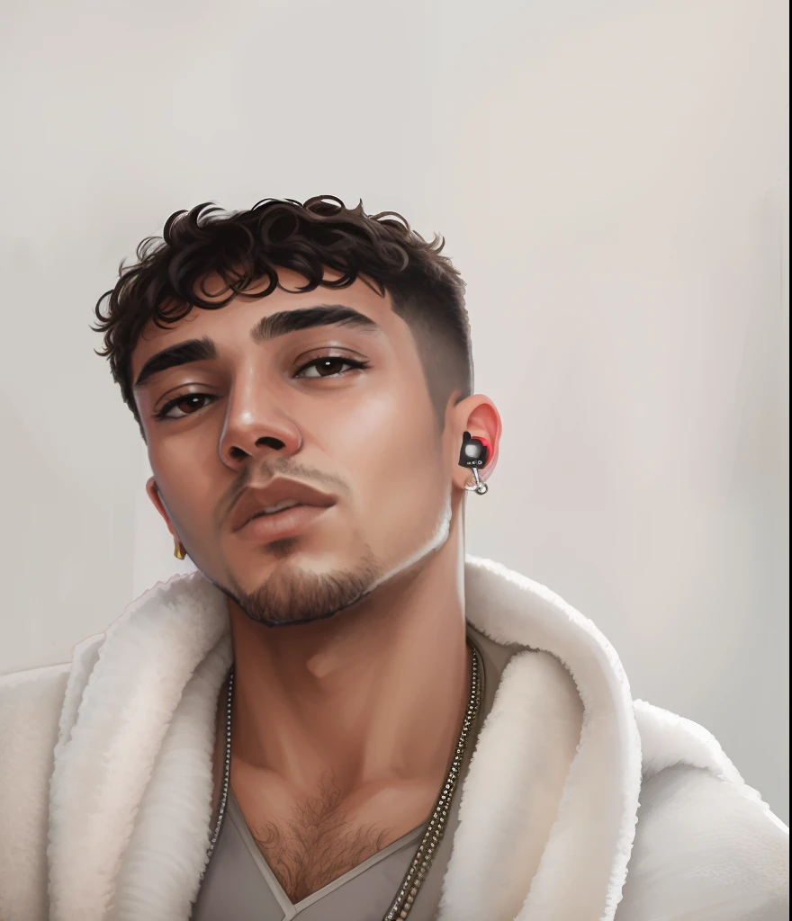 masterpiece, best quality, realistic, ultra detailed, sfw, head shot, a portrait of a young man, starsector, sci-fi style clothing, hight-tech gadgets,