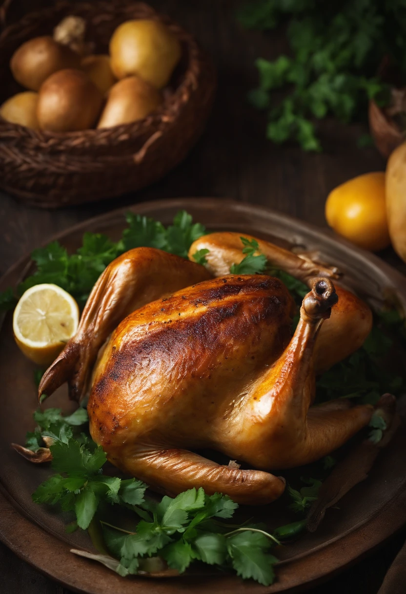 Frango Grelhado com Aspargos e Batata-doce.