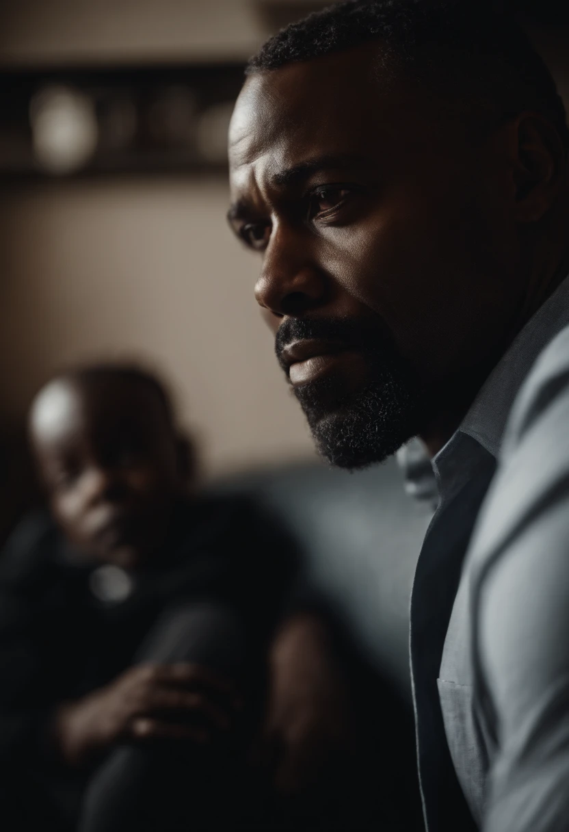 Portrait of a black father