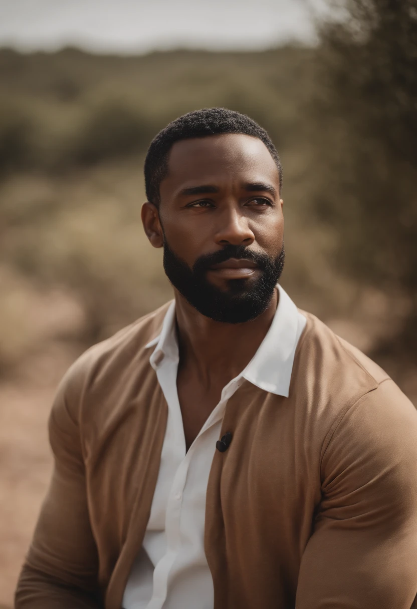 (highres,masterpiece:1.2),(realistic,photorealistic,photo-realistic:1.37) portrait of a (handsome, strong) black father, (with a kind, gentle expression) (wearing a stylish suit:1.1). The father has (expressive eyes:1.1) (with a gleam of wisdom), a (well-defined nose) and (full, well-shaped lips). His (beard) is (neatly trimmed) and his (skin is flawless, with a smooth complexion). The father is (standing) with (confidence), (leaning slightly forward) as if he is about to say something important.
The background is a (subtle gradient, seamlessly blending colors) that enhances the portrait's focus on the father. The lighting is (soft and diffused), casting a gentle glow on his face, highlighting his features in (subtle shadows). The colors are (rich and vibrant), with a range of (deep, warm tones) that complement his skin tone.
The portrait is created using (oil painting techniques), with (careful attention to detail) and (precision brushstrokes). The strokes bring out the (texture of his skin) and capture the depth and complexity of his facial features. The overall composition is balanced and harmonious, with the father's gaze drawing viewers in.
This portrait is a tribute to the strength, wisdom, and love of black fathers. It captures a moment of connection and pride, showcasing the beauty and resilience of fatherhood.