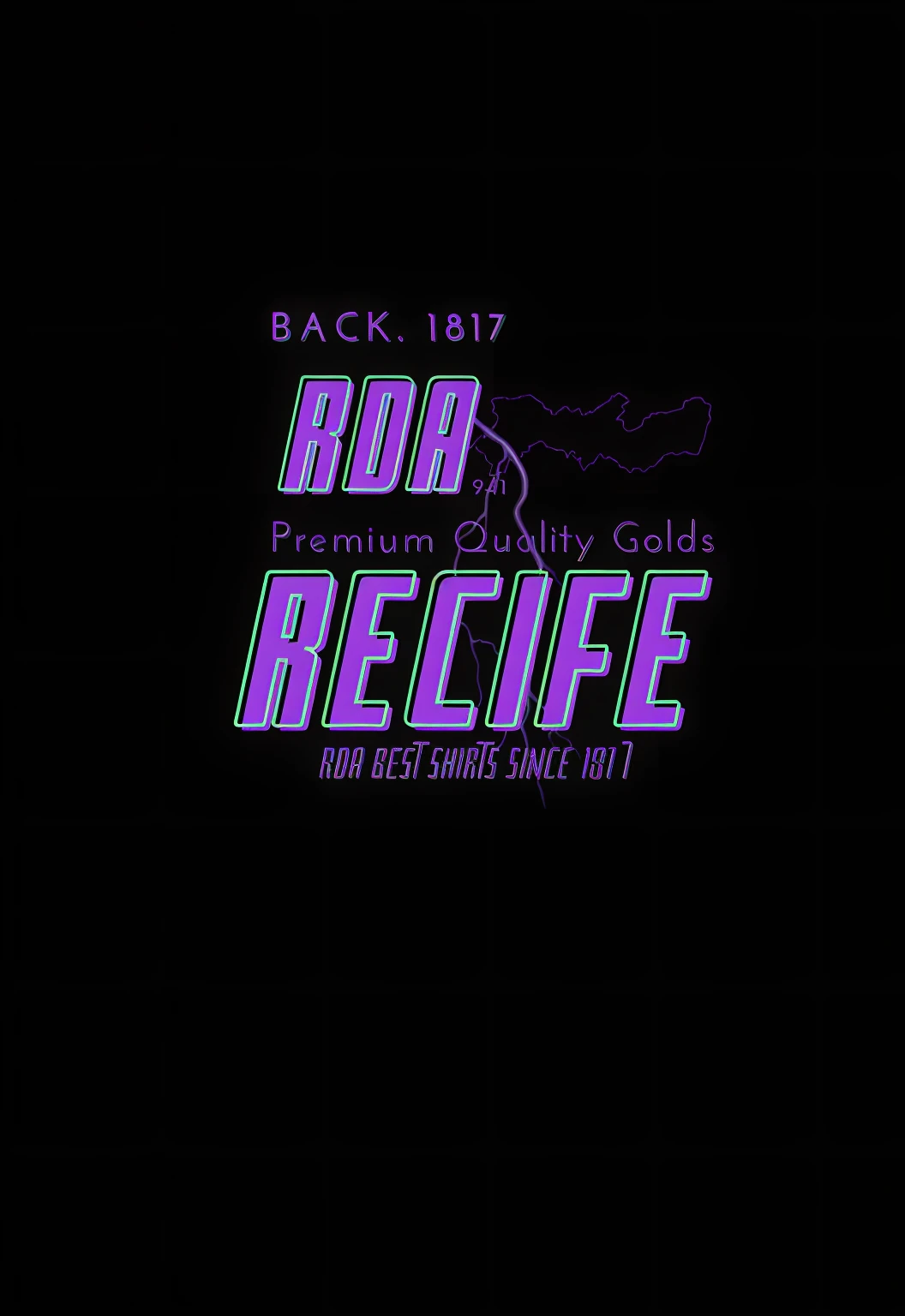 um close up de um fundo preto com um logotipo roxo e preto, RDA, RGBA, purple glowing inscription, Background Story ( Escuro _ smoke billowing; ), receita, luz negra reativa, cor RGBA, preto e dourado cor rica, inspirado por Tom Scott RSA, Backround escuro, Directed by: Tom Scott RSA, voltar para, luz negra reagindo, back, Album art