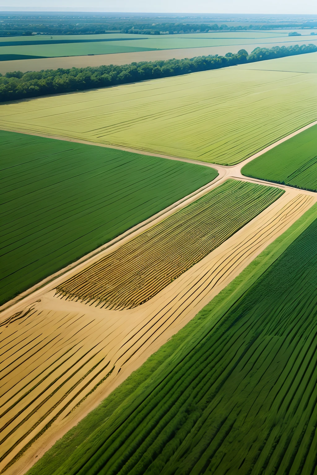 Sowing techniques,farm land,aerial shot