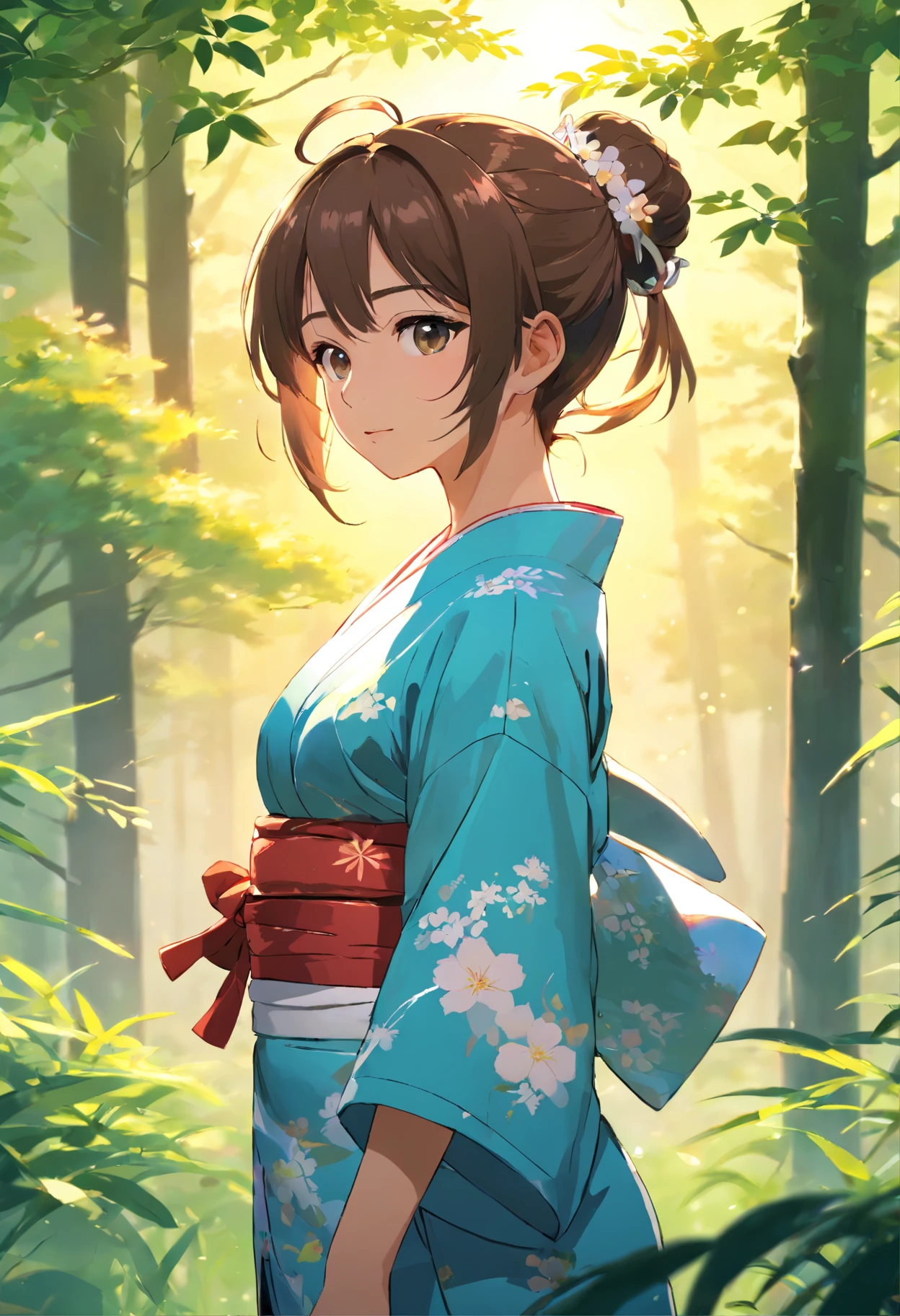 (8k Wallpaper:1.2),(ultra-high resolution:1.2),(masterpiece:1.1),wallpaper,High Quality,A masterpiece,(high-detail),1man, Samurai Bun Hairstyle Man,Wear Ronin armor., (Ghost of Tushima), Walk through the meadow., Japanese master swordsman,Katana at the waist, Simple white background, 8k Wallpaper, HD quality,fall in love,Women,japan,Wearing a kimono