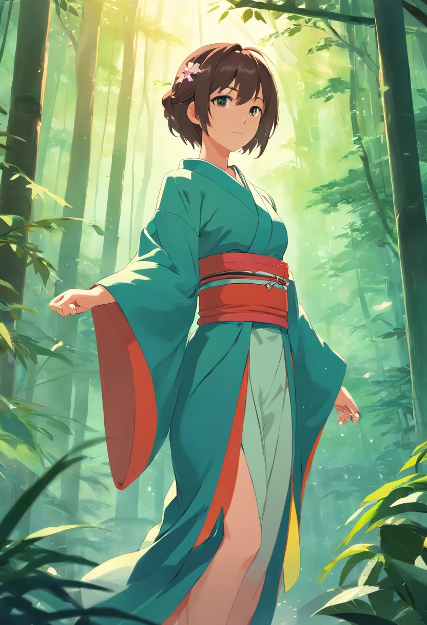lover,japan,Women,Kimono,samurai,Rainforest,2 pax,4k,best