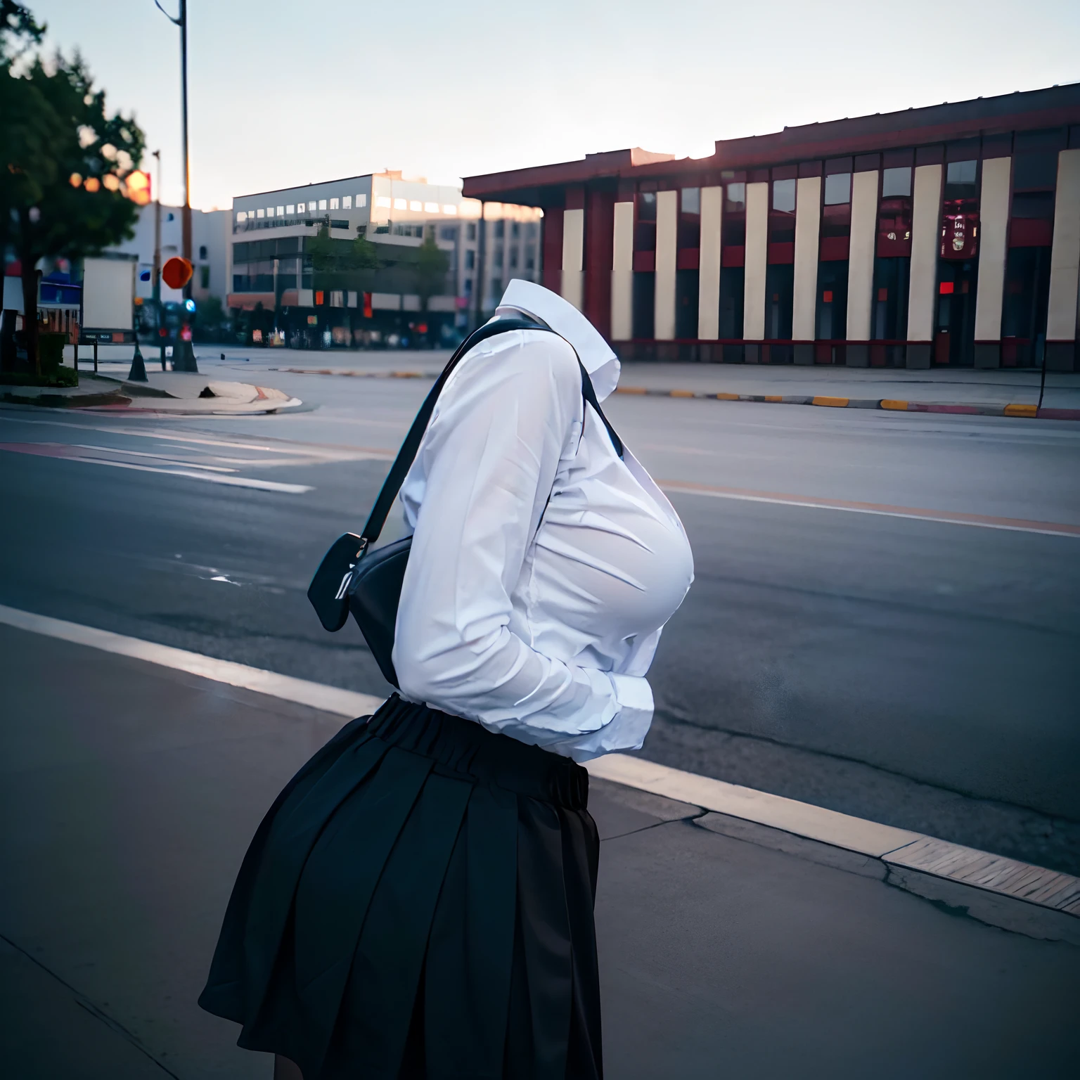 school uniforms, ((invisible, no humans:1.5, headless:1.5, handless, legless)), big breast, (close-up to breast), (from behind),
(8k, RAW photo, best quality, masterpiece:1.2), (realistic, photo-realistic:1.37),photon mapping, radiosity, ((Hasselblad photography)),physically-based rendering,