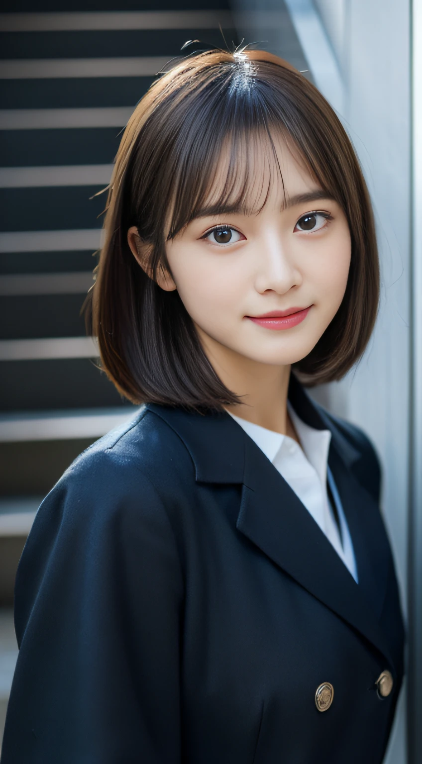 (((32k,high detal,high-detail、masterpiece,Attention to detail,full body Esbian,独奏))),Raw photo & realistic atmosphere,beautiful dark blue eyes,Detailed mouth,Glossy lips,Detailed eyebrows,Eyes drawn in detail with soft white skin that shines with every detail、azure eyes,Very beautiful eyes,Detailed lips、Very beautiful face,Very well-formed face、Lifelike face,shiny beautiful lips, Realistic Young Gravure Idol, very beautiful school girl, ,Moderately beautiful, Young Sensual Gravure Idol, Young Gravure Idol, Beautiful, Cute and sexy15 year old schoolgirl,the whole body is wet,dripped out,with a flushed face,Incredibly beautiful15-year-old girl,short-cut,Brown shiny hair,Hair is wet,Dripping water,dripping,Crouching on the stairs with your legs open,(Black pantyhose,Beautiful fece,Looking at the camera:1.4),(Cross your legs in black pantyhose,The chest of the uniform is open,darkness,Very dark,Pitch-black staircase without street lights,Illuminate the subject with a flashlight,spot light:1.7),(A sexy,Slightly chubby,High Detail Hi-Definition Japan HDTV High Definition Girl Uniform,well-shaped breasts,,Mature body, I'm anxious and about to cry,Moist eyes,cold smile,glareing,The glaring face is also beautiful:1.5)