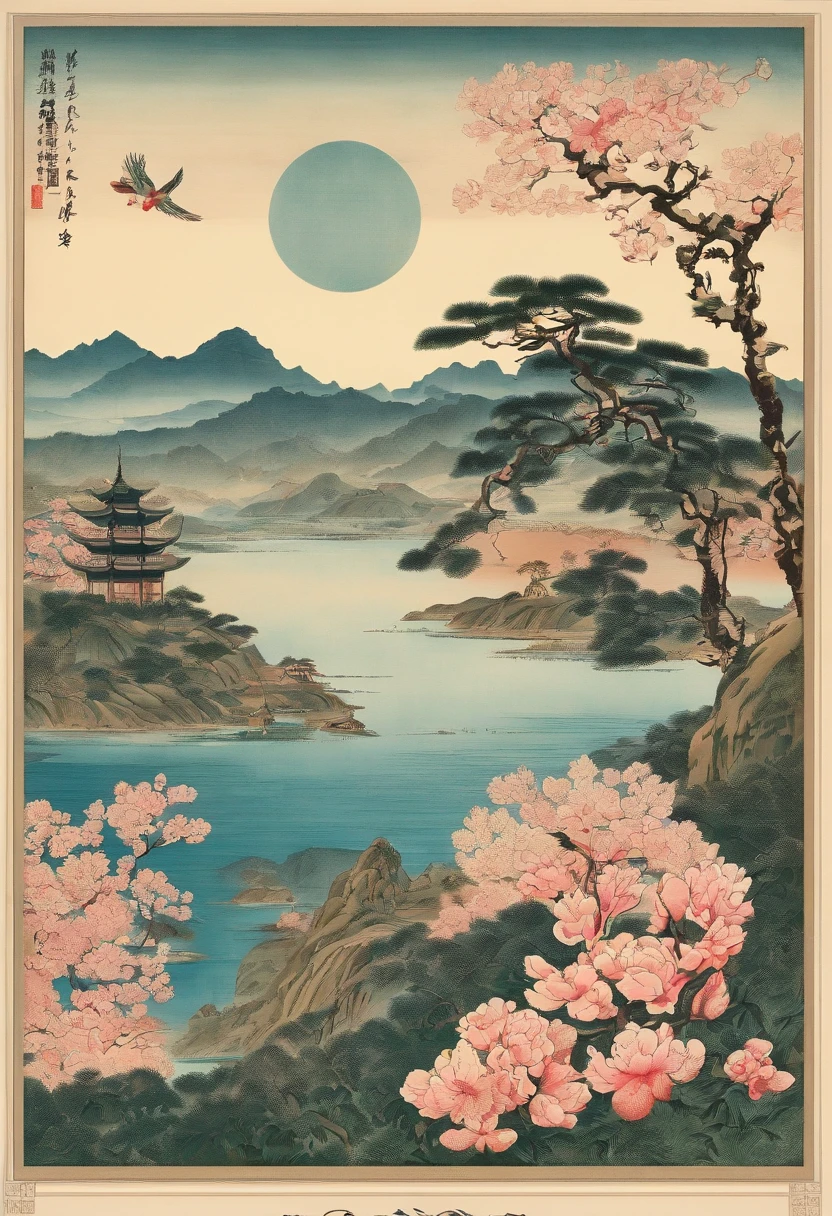 Tagundnachtgleiche,Traditionelle chinesische Solarbegriffe,(((Magnolienblüten))),Nationaler Stil,Tintenwind,einfarbiger hintergrund,has cleavage((Schwalben))Fliege in den Himmel,Landschaftsansicht,Lassen Sie sich nicht charakterisieren,Lassen Sie sich nicht charakterisieren,Bauen Sie nicht