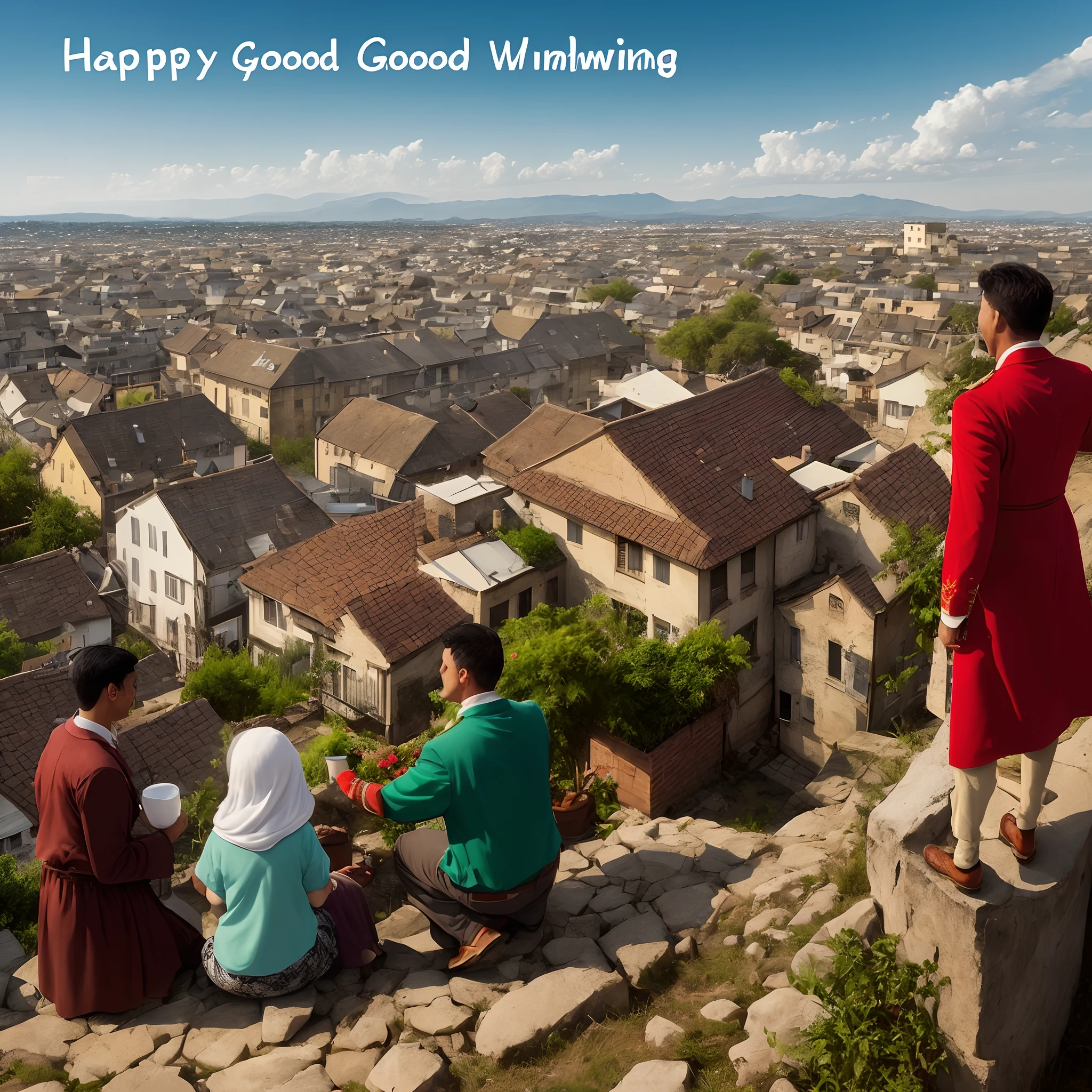 Rich and poor, good deeds, happy winning