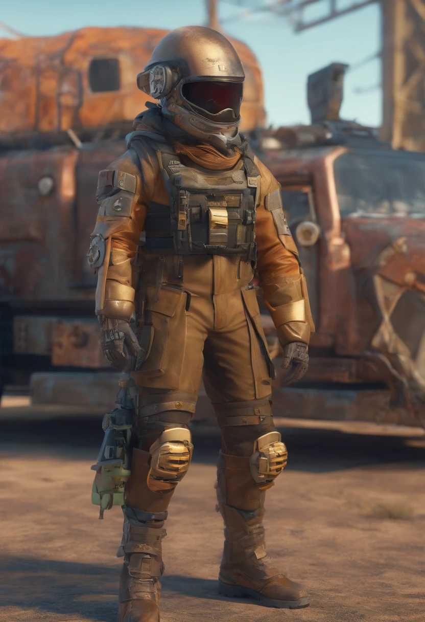 there are four men in helmets standing in a line, cyber steampunk 8 k 3 d, television screenshot, the fifth series, mugshots, anthropomorphic machine, standing in wasteland, wales, promotional shot hijab mother,hyper realism,big ass