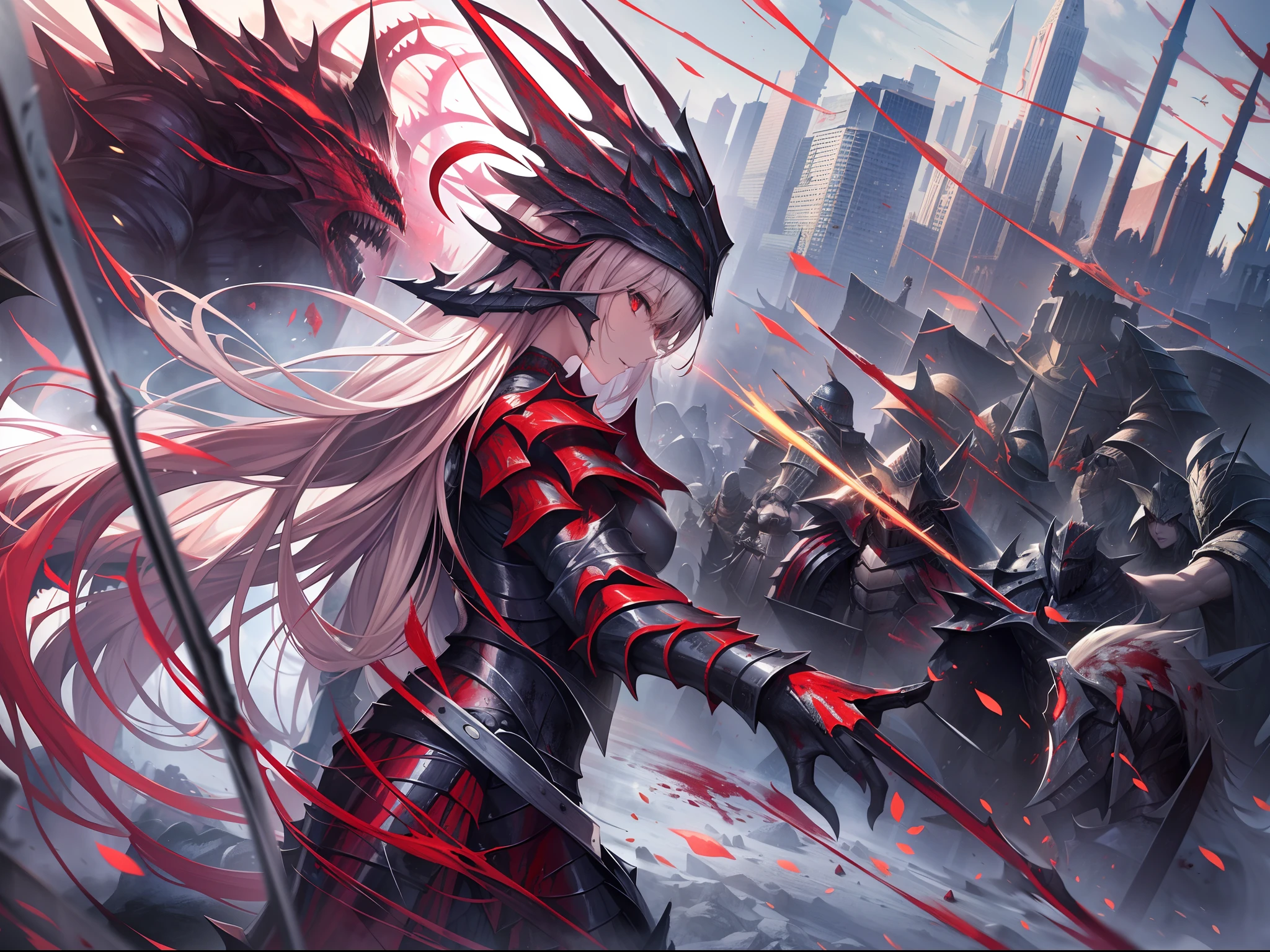 masterpiece++、top-quality++、ultra-definition++、ultra-definition++、4k++、8k++、from side、(Background Focus)++、((1)))+++A woman in clothes is surrounded by monsters that destroy the city, and is bloody and in tattered armor.(Battle)Praise the knights who do the work of、Surrounded by monsters, bloody and battered armor,(Battle)Knight runes that work as、Surrounded by monsters, bloody and battered armor,(Battle)Knight magic that works、Surrounded by monsters flying above him, he is bloody and in tattered armor.(Battle)Knights who work for、Surrounded by monsters, bloody and battered armor,(Battle)Knight Married Woman Who Works、Surrounded by monsters, bloody and battered armor,(Battle)Knight President who works for、Detailed contemporary art、Contemporary Art Style、Blake Surrounded by beautiful modern monsters, bloody and battered armor(Battle)Knight witch who works for、Surrounded by monsters, bloody and battered armor,(Battle)Knights College Students Working、Contemporary Art Behans、Surrounded by monsters, bloody and battered armor,(Battle)Knight High School Student Who Works、Surrounded by beautiful monsters, bloody and battered armor,(Battle)Knights Jie who work、Surrounded by shiny floating monsters, bloody and tattered armor,(Battle)Knight splinter that works for、Surrounded by monsters, bloody and battered armor,(Battle)Knights who work for、 Surrounded by dazzling monsters, bloody and battered armor,(Battle)Knight Spark to Work for、Surrounded by monsters, bloody and battered armor,(Battle)Knight chains that work for、Surrounded by monsters, bloody and battered armor,(Battle)Knights who work for、Surrounded by monsters, bloody and battered armor,(Battle)Knightly wind hair that works、Blake Modern Beautiful、Surrounded by monsters, bloody and battered armor,(Battle)Knight hat that works for、Detailed clothing、Mischievous aura、Bewitching face、tall body、Mature body、seductive body、爆乳、detailed beautiful faces、detailed shiny eyes、Detailed skin、Full body break、detaileds、realisitic、4K hig