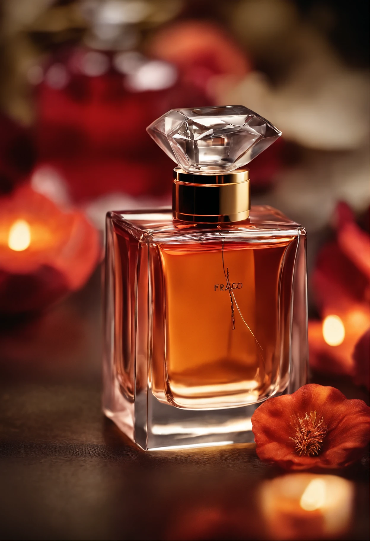 frasco de perfume , com fundo solido