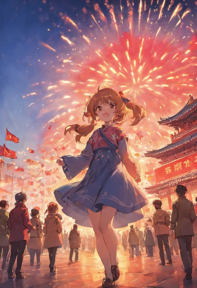 Tiananmen Square, Beijing,Celebrate National Day