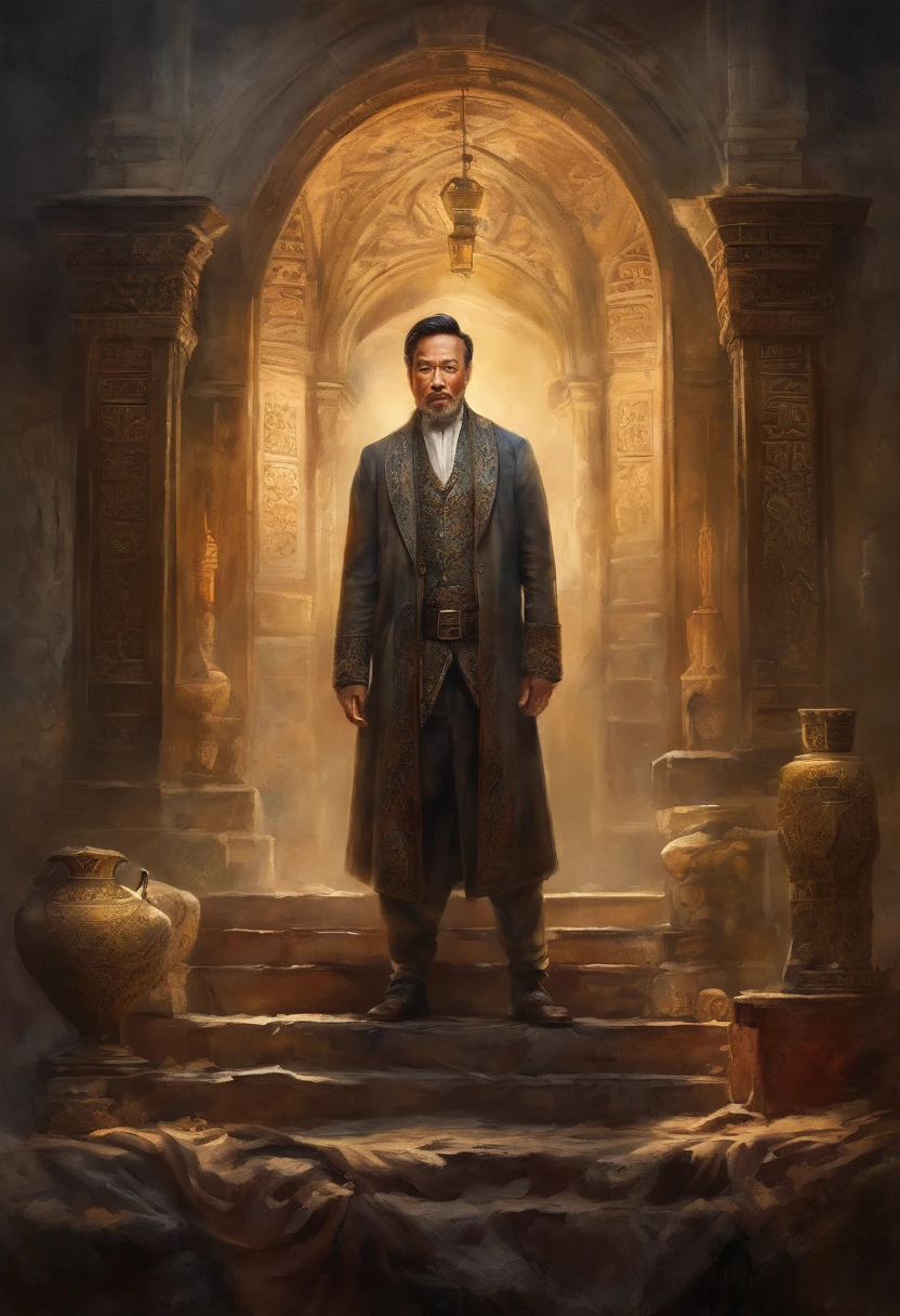 HighestQuali, Dramatic lighting, menacing posture, Fierce expression, Epic atmosphere, (((Full body shot))),Xuanwu, ((Intricate details)), hdr, ((Intricate details, ultra - detailed)), Incandescent Lamps, cinema shot, Vignette, Bokeh effect Baker ground, (Full body shot).
