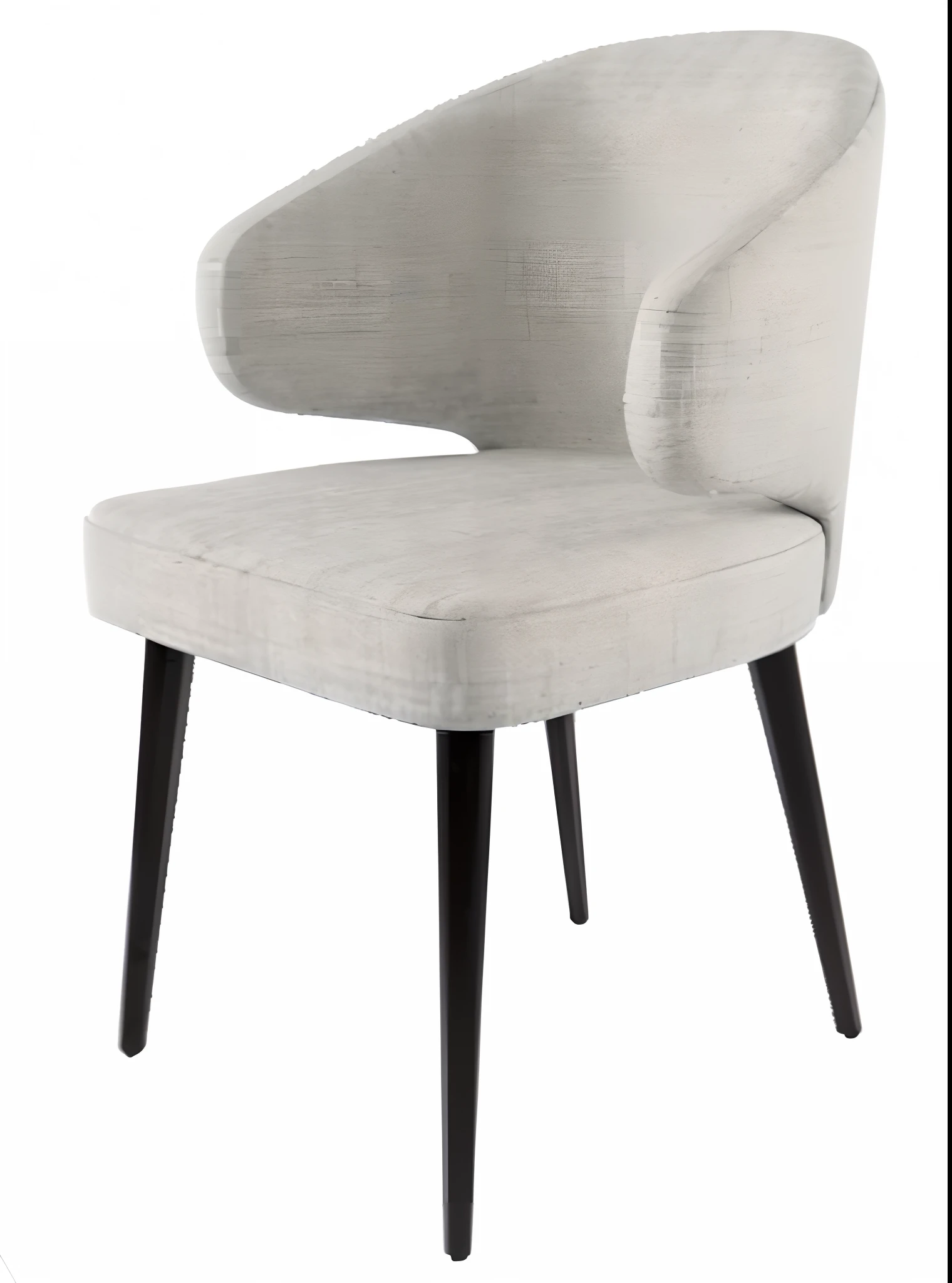 a close up of a chair with a white background, armchairs, chairs, 6 0 s chair, chairs and tables, curved furniture, isometric view, product shot, by Will Ellis, modeled in 3 d, f 2 4, armchair, graphite, by Austin English, fully photorealistic, single chair, round-cropped, chair, by Dean Ellis