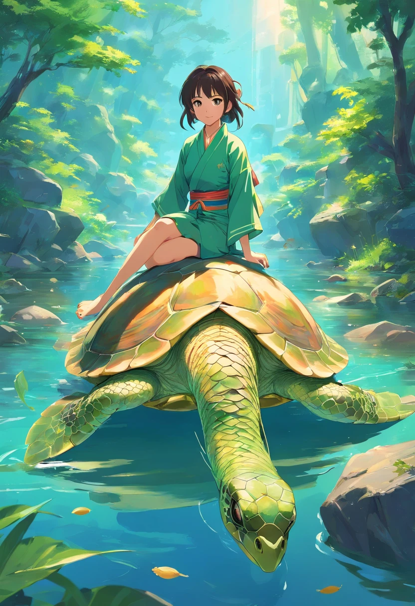 Traditional Chinese characteristics - Xuanwu culture,The majestic turtle image and snake image are in the best condition。