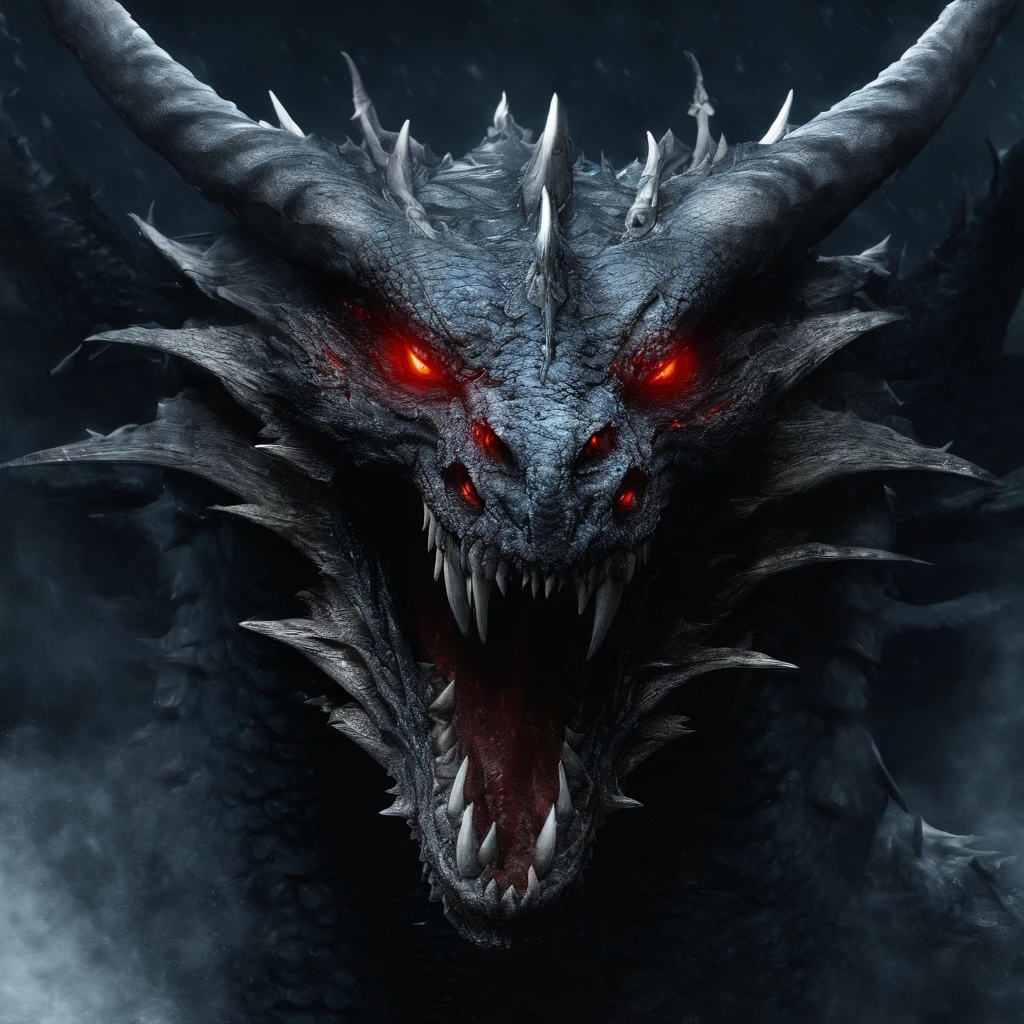 Blizzarding,Ice World,(Dragon Sky Dorado) CU (piercing red eyes),Close-up let go (Blood and fire) Through the nose,Chest scales,full bodyesbian,high high quality,8K,Many details,Fire lettuce,Alas,4 legs,Spotted claws,golds,dangers,fires,dentes pontiagudos,big dragon,immensity,threatening,imponent,Blue scales