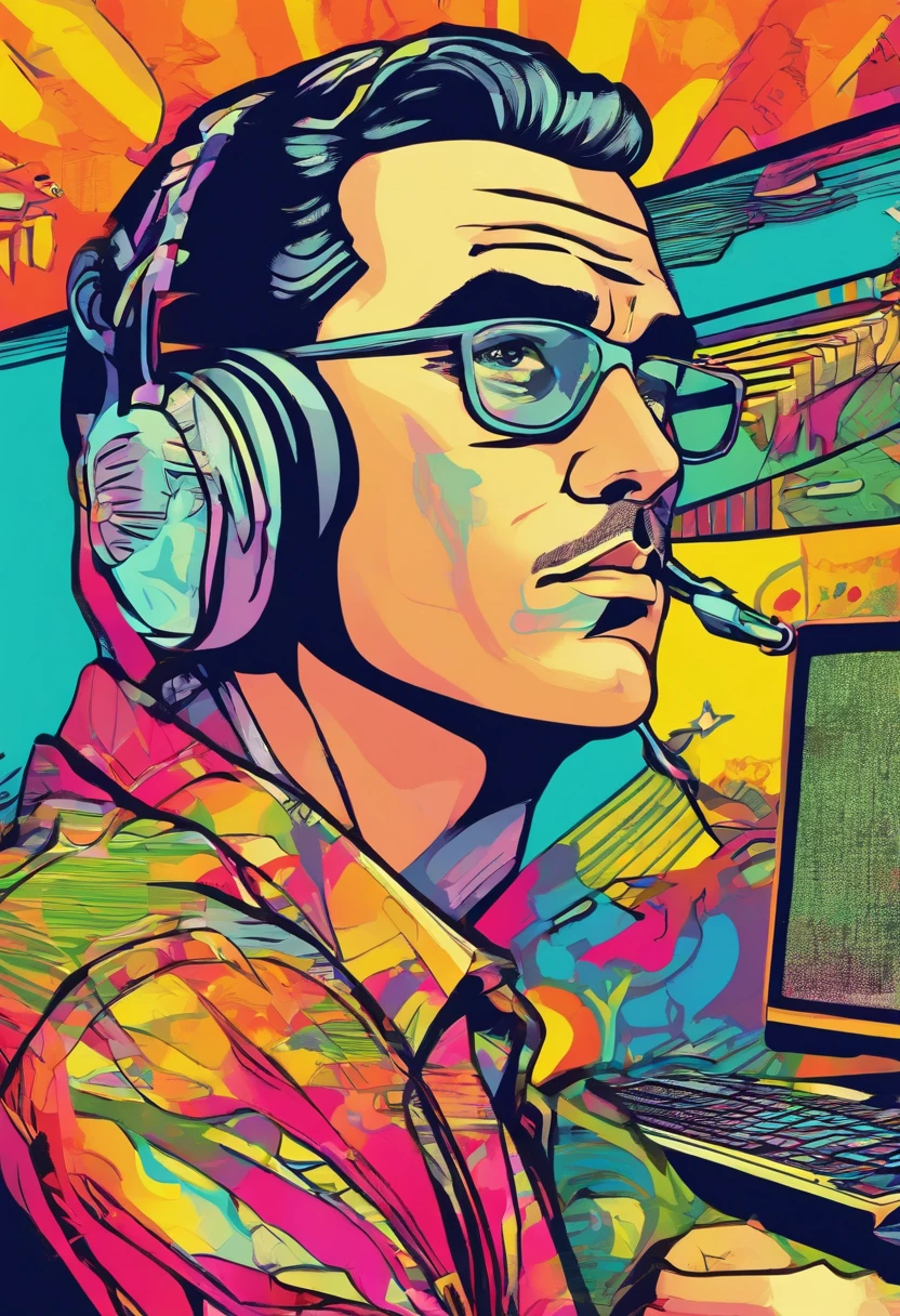 close up of a man in front of his computer with a sad expression
