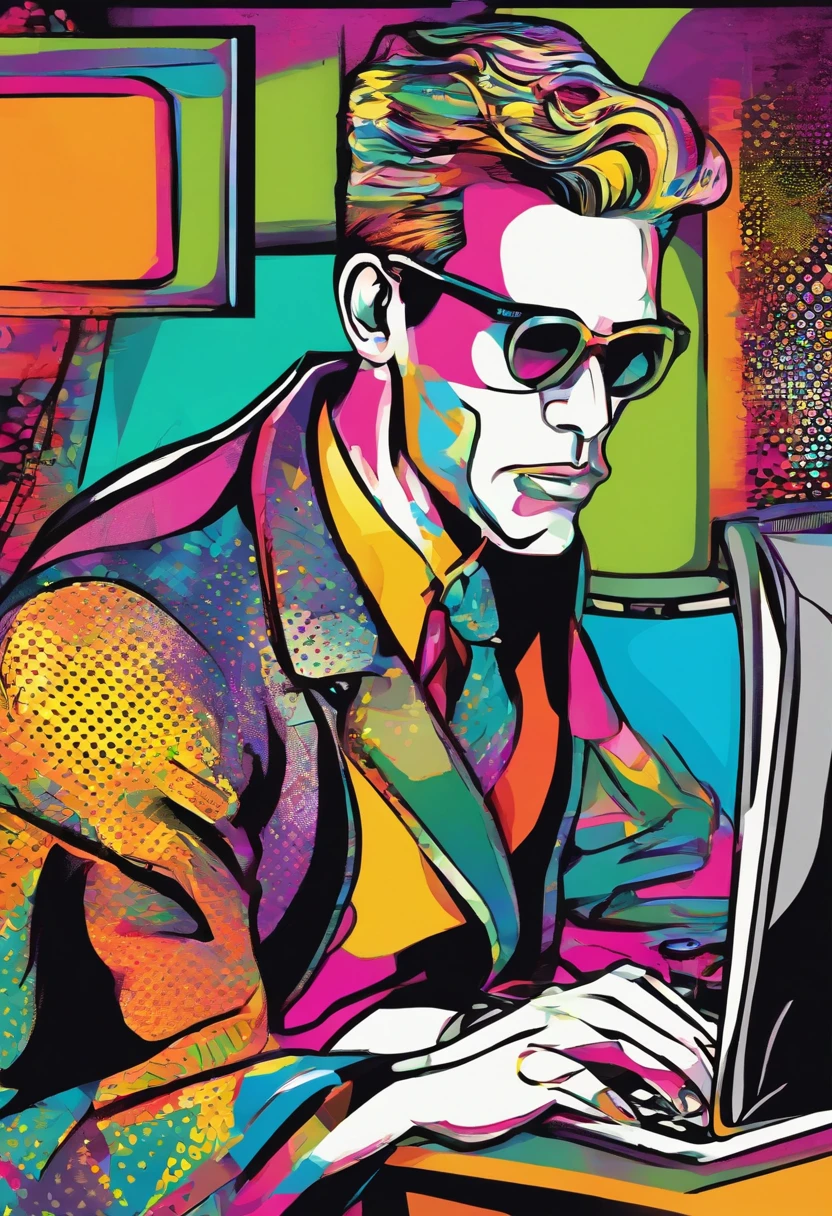 close up of a man in front of his computer with a sad expression
