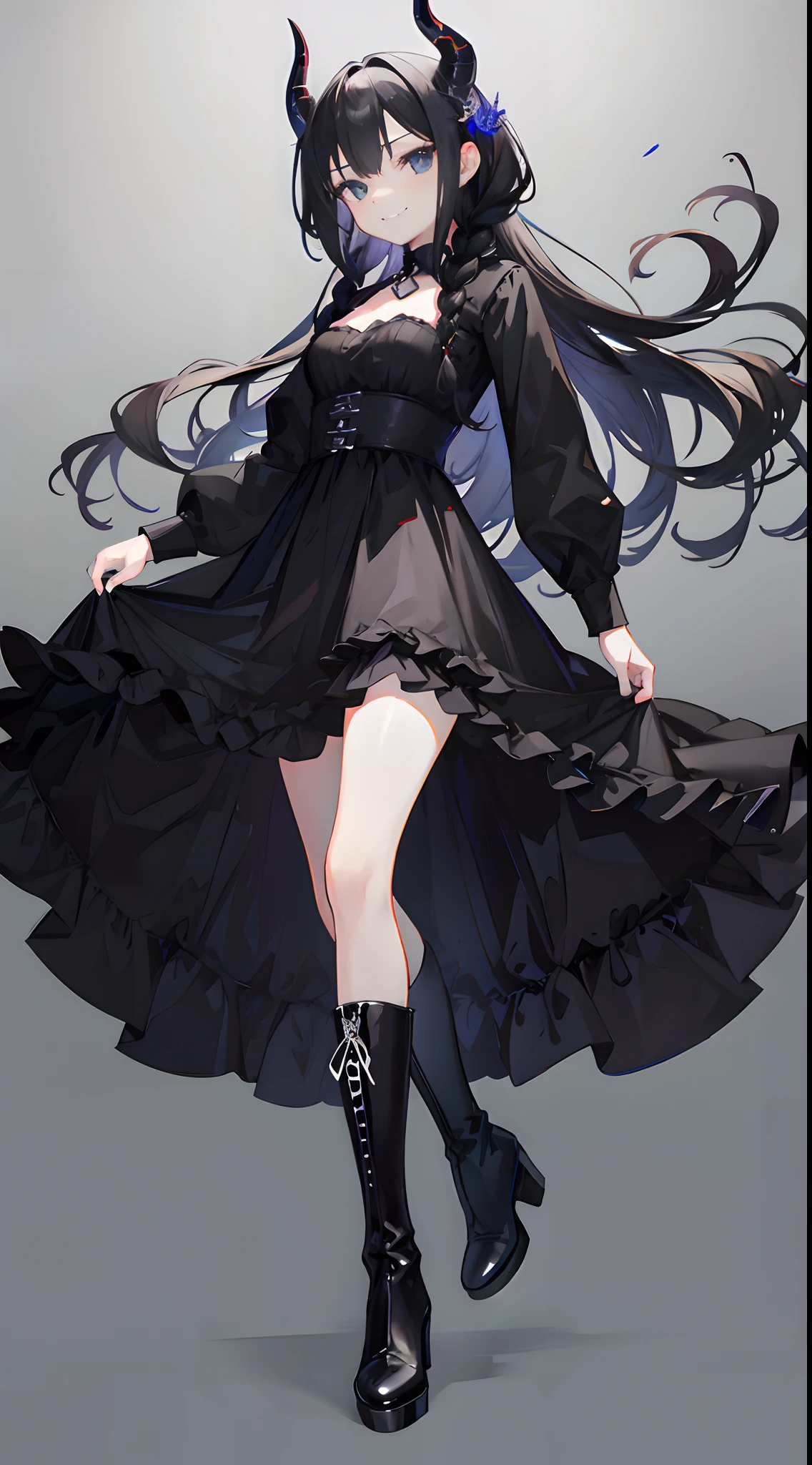 Black dragon horns