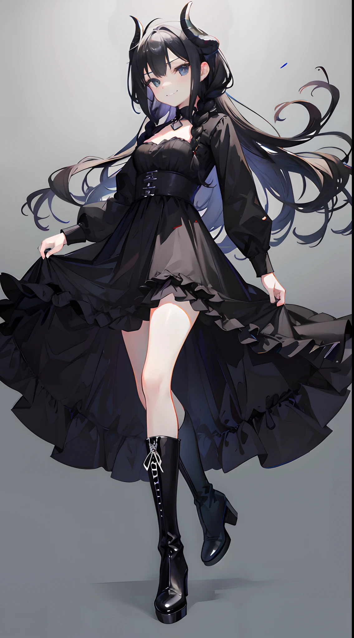 Black dragon horns