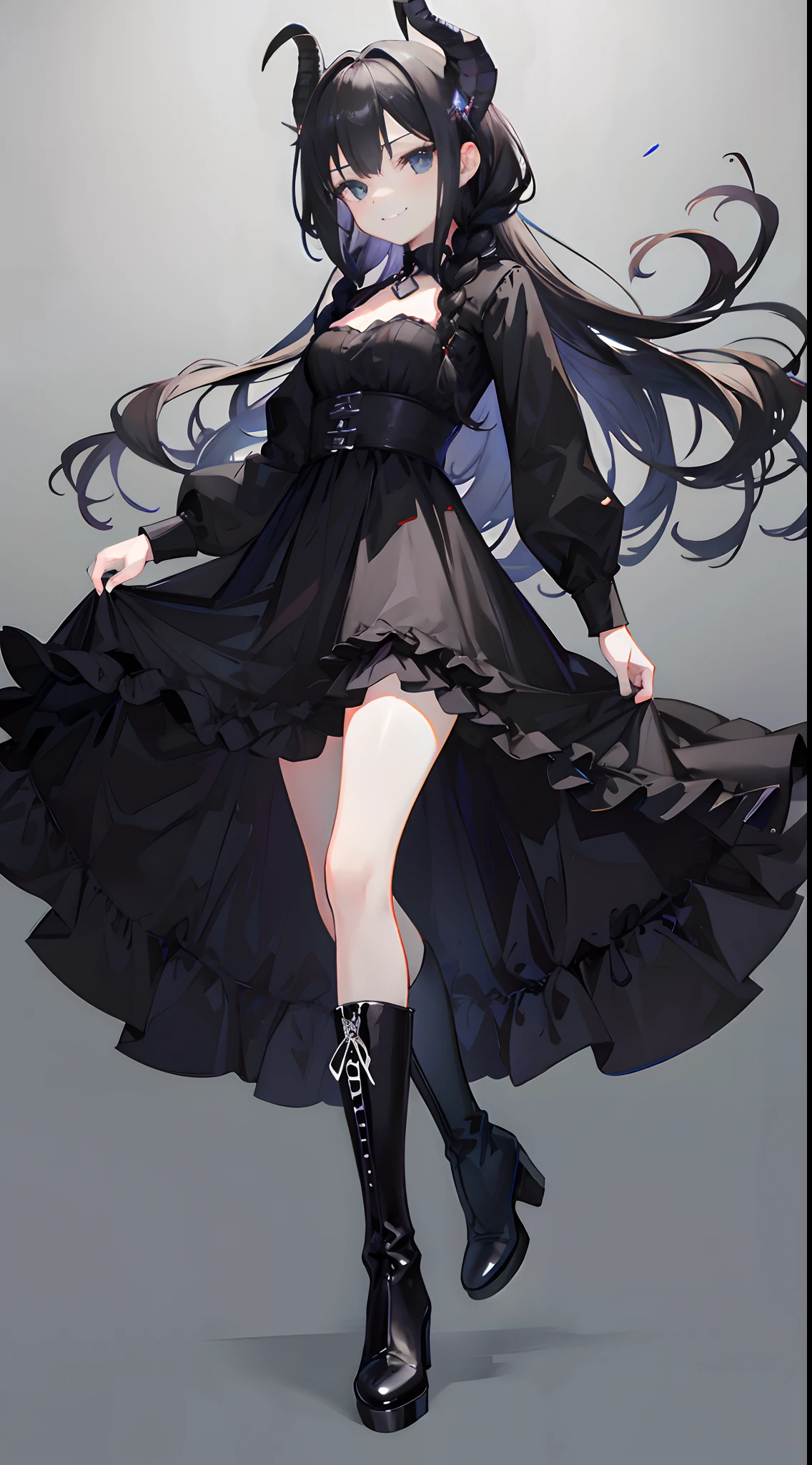 Black dragon horns