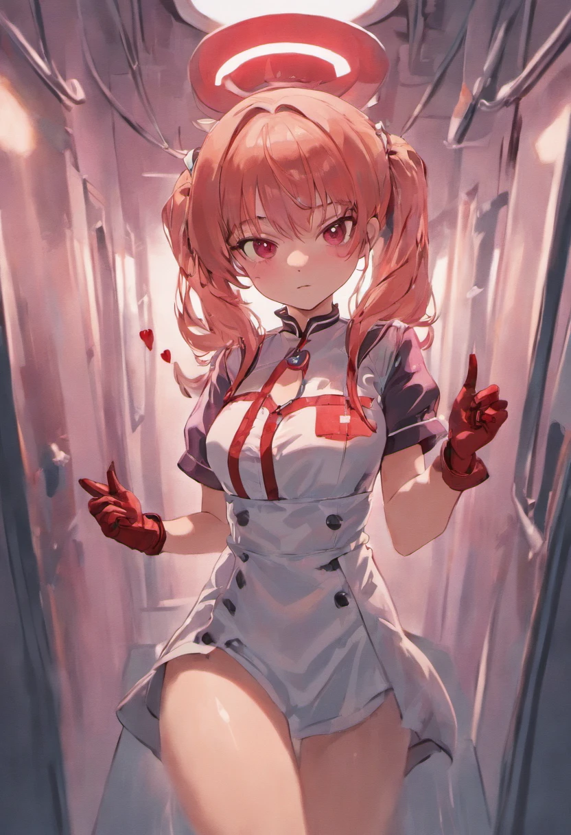 Latex nurse fetish cbt with red latex gloves