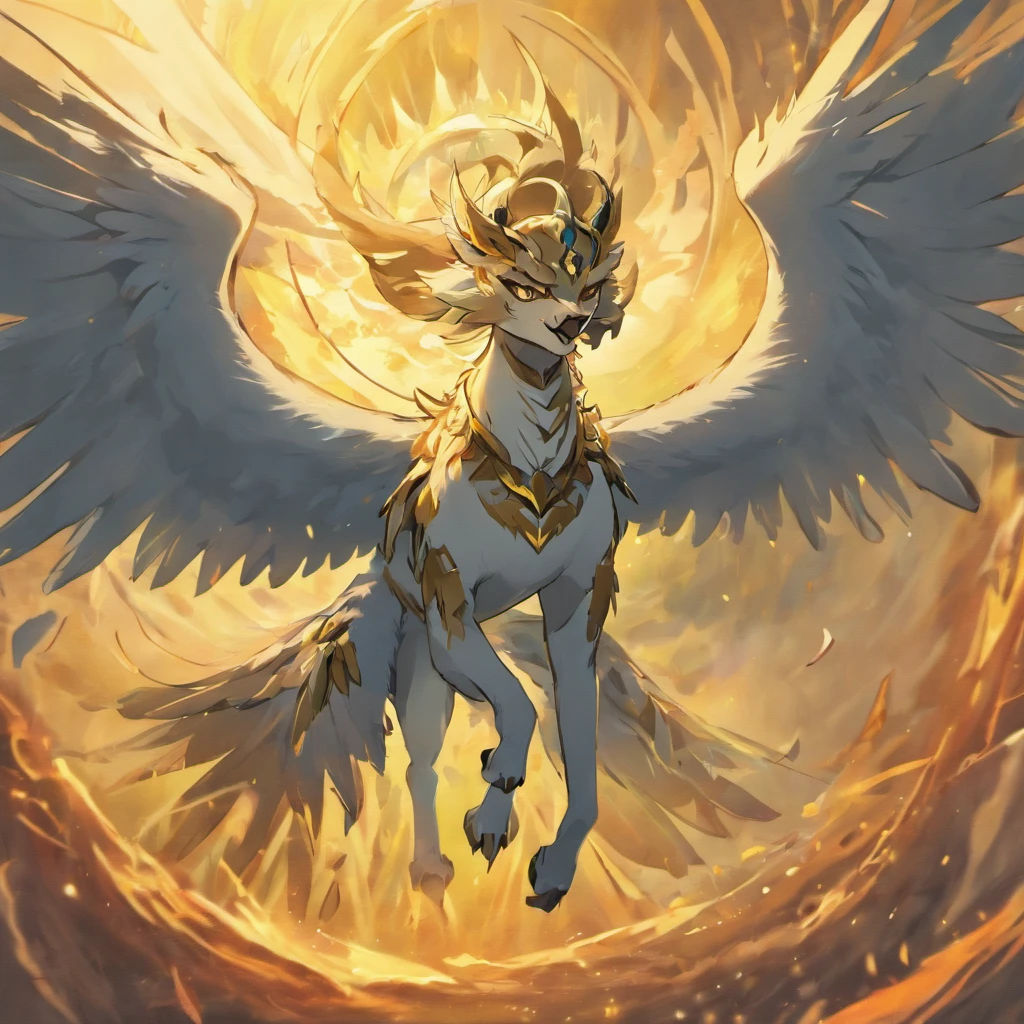 Gryphon, mysterious creature, A majestic, Powerful wings, Lion body, Eagle head, Fierce gaze, sharp talons, grieves, The large, flight, Fantasy realm, mythological landscape, magia, mysterious creature, mythological beasts, furious, Mythical monsters