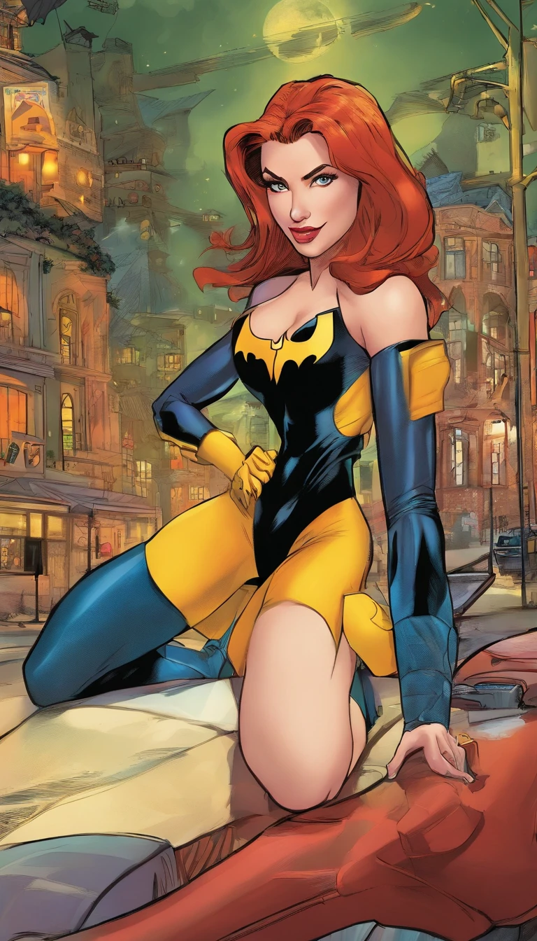 (melhor qualidade,4k,8k,alto,master part:1.2),ultra-detalhado,(Realistic,fotorrealista,photo-realistic:1.37),Barbara Gordon, Jovem mulher de 19 anos l, Cabelos ruivos bonitos, vestindo uniforme policial,olhos castanhos penetrantes, Beleza Suprema, Gotham City Setting, postura forte e confiante, Determined expression,vivid colors,foco nítido,pintura detalhista,professional lighting,Estilo Retrato, dramatic lighting,Bokeh