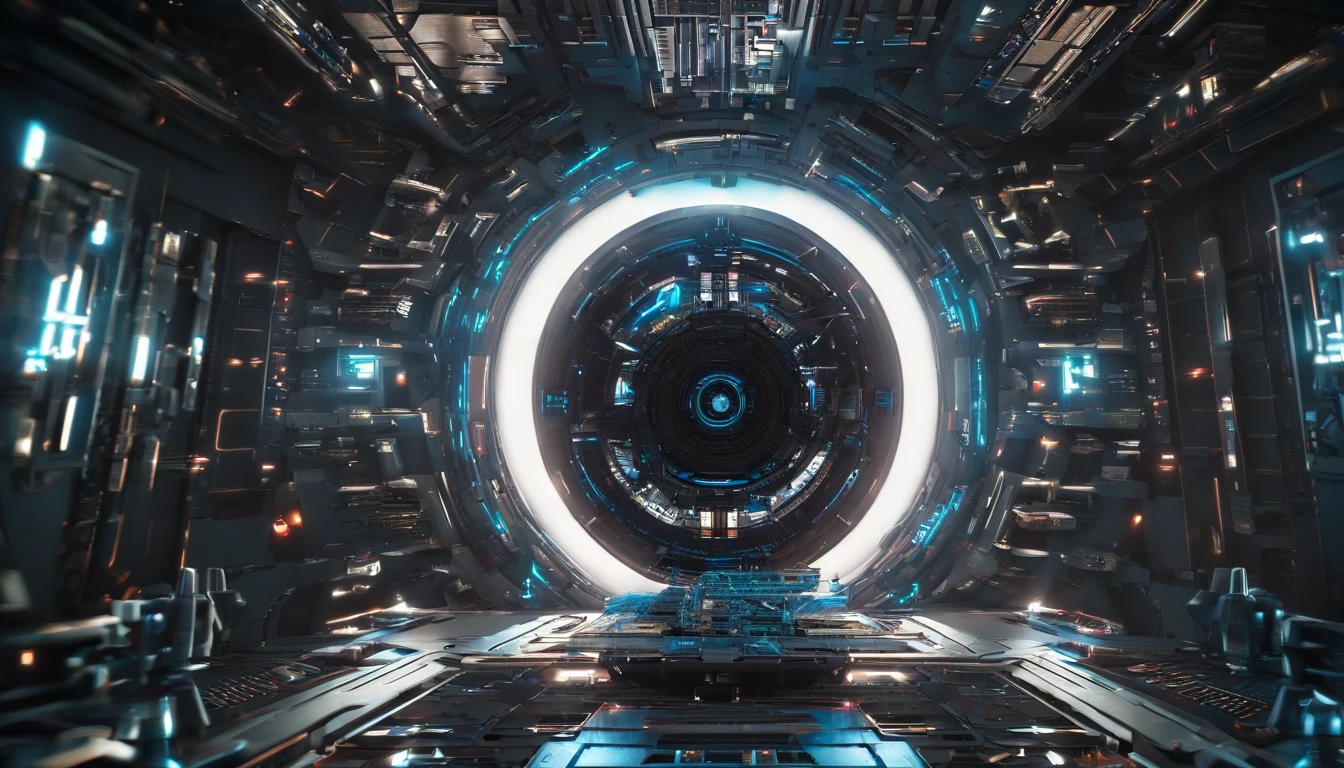 What photography，Ultra photo realsisim，Hyper-detailing，Ultra-wide-angle picture，24th century，sci fi city，and the sun was shining brightly，Tech City of the Future，Oval building，Suspended circular aircraft，Roads leading in all directions，highly detailed surreal vfx，Smudge，Faraway view，super-fine，ultra - detailed，high qulity，8K ，oc rendered，dynamic viewing angle