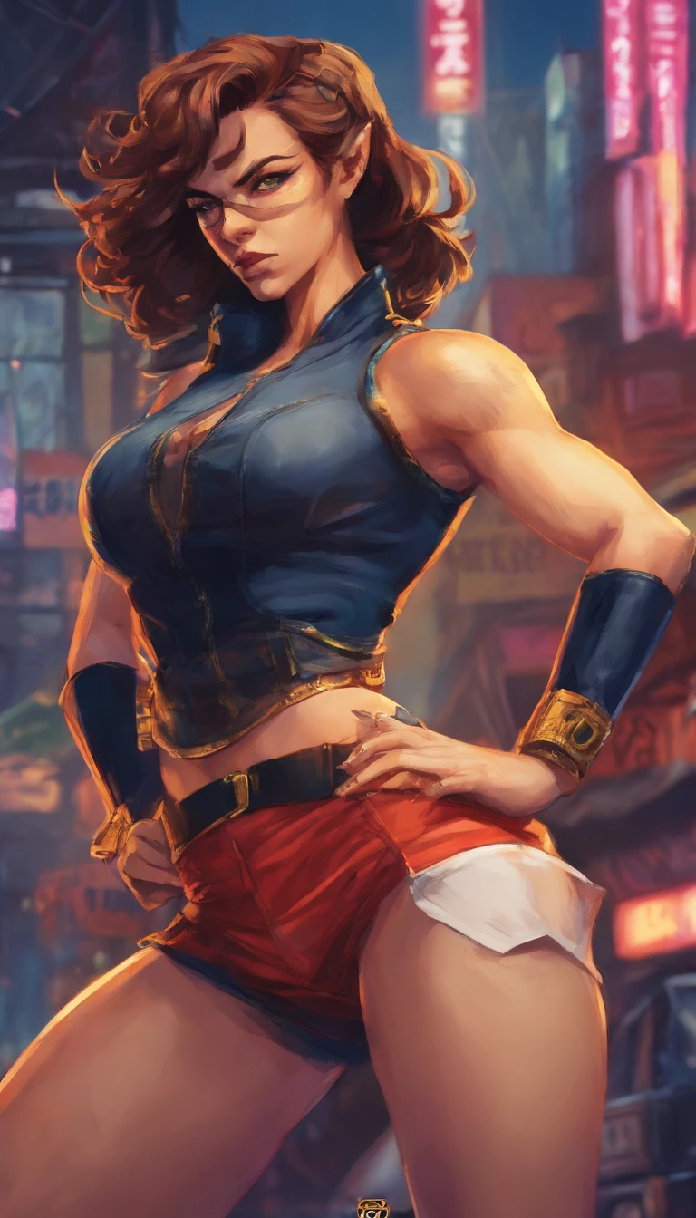 (melhor qualidade,4k,8k,alto,master part:1.2),ultra-detalhado,(Realistic,fotorrealista,photo-realistic:1.37),Barbara Gordon, Jovem mulher de 19 anos l, Cabelos ruivos bonitos, vestindo uniforme policial,olhos castanhos penetrantes, Beleza Suprema, Gotham City Setting, postura forte e confiante, Determined expression,vivid colors,foco nítido,pintura detalhista,professional lighting,Estilo Retrato, dramatic lighting,Bokeh