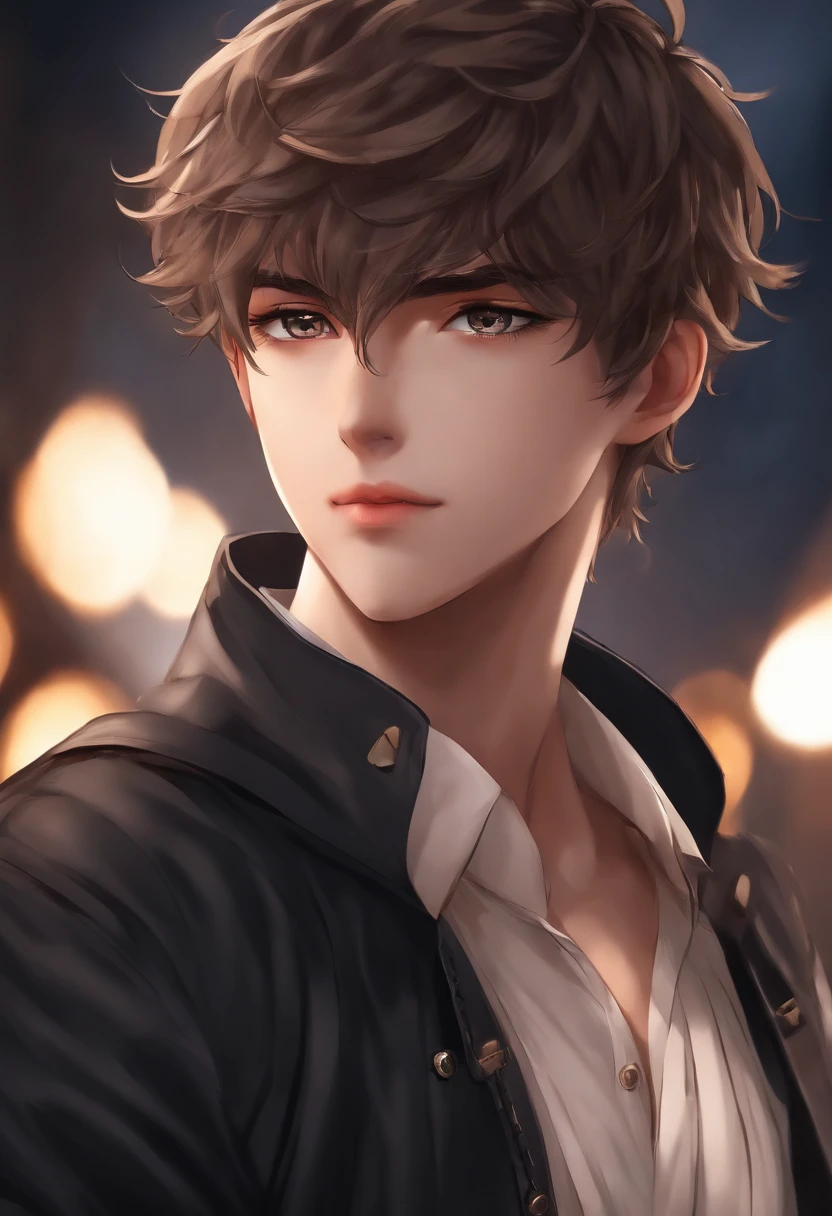 Change background Anime handsome boy realistic face 8k ultra realistic