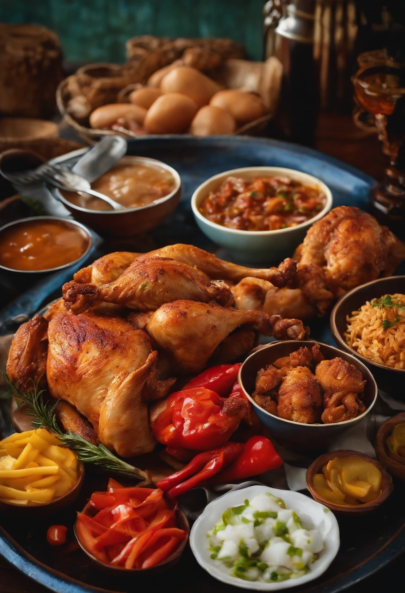 Three cups of chicken