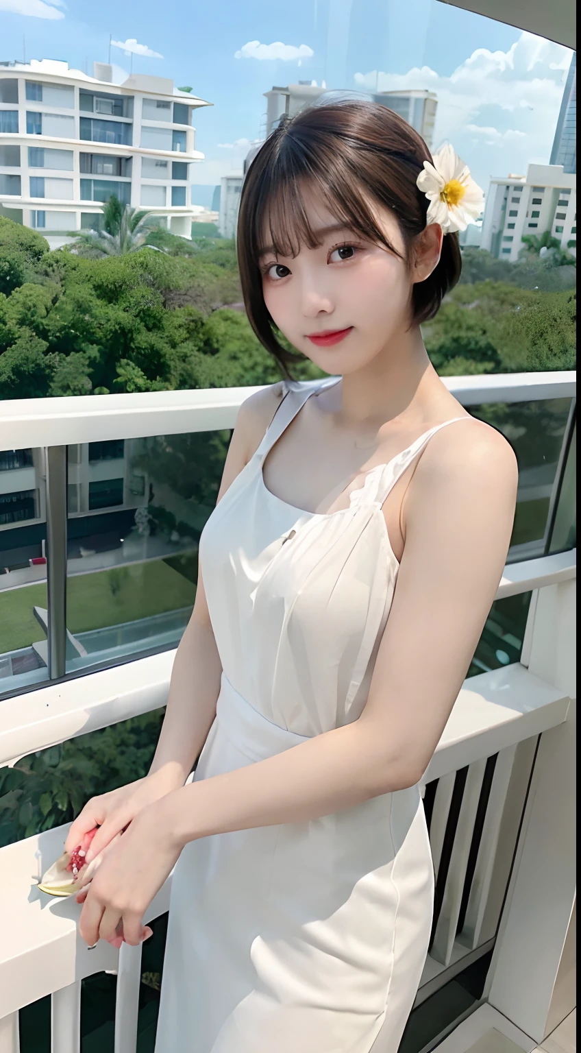 ((highest quality, 8k, Tabletop: 1.3, RAW Photos)), Sharp focus: 1.2, (1. AESPA Girl :1.1), (alone: 1.12), (Realistic, Realistic: 1.37), (Face Focus: 1.1), Cute face, Ultra detailed face, Short, unkempt hair, Updo, (chiffon , Good top: 1.1), Small breasts, Flat Chest, (Sitting, thigh: 1.1), classroom, flower, coffee,