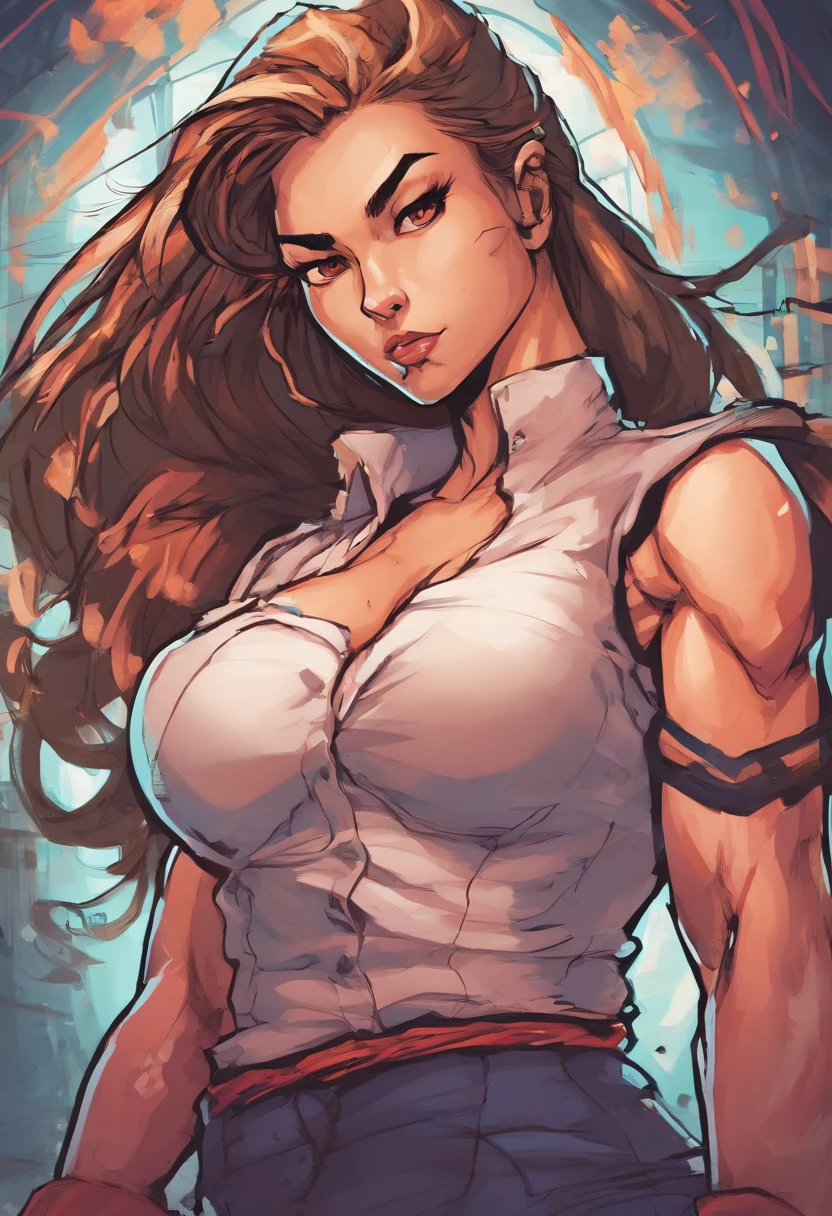a masterpiece, best quality, woman wearing a crop top, druuna, big boobs, dark blue eyes, white crop top, red thong, full lips, cleavage, best quality, aroused, on all four, prone, paolo serpieri art, luis royo art, milo manara art, bernie wrightson art