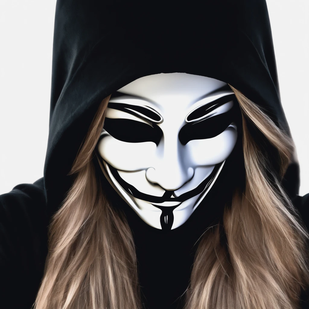 dark digi art darkweb greyhat female hacker,using anonymous mask,darkness,obscure,4k,