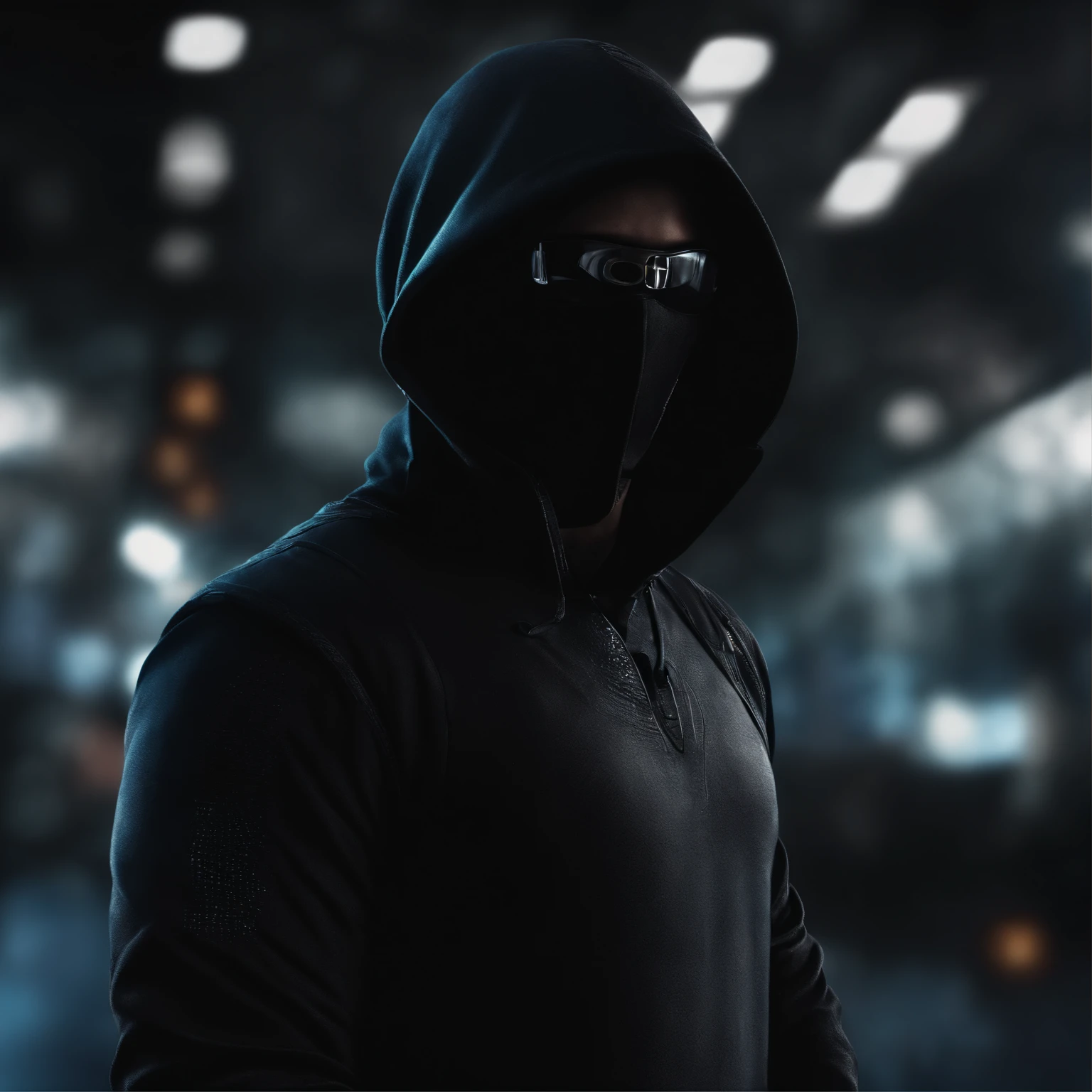 Hacker ,best quality, master part, ultrahigh-resolution, (fotografia realista:1.4), Surrealismo, Semelhante a um sonho,FusionArt, hacker das sombras, magia das sombras, Darkness Control, furtividade, passo da sombra, Umbral spells, hidden blade, binary codes, female::0.09