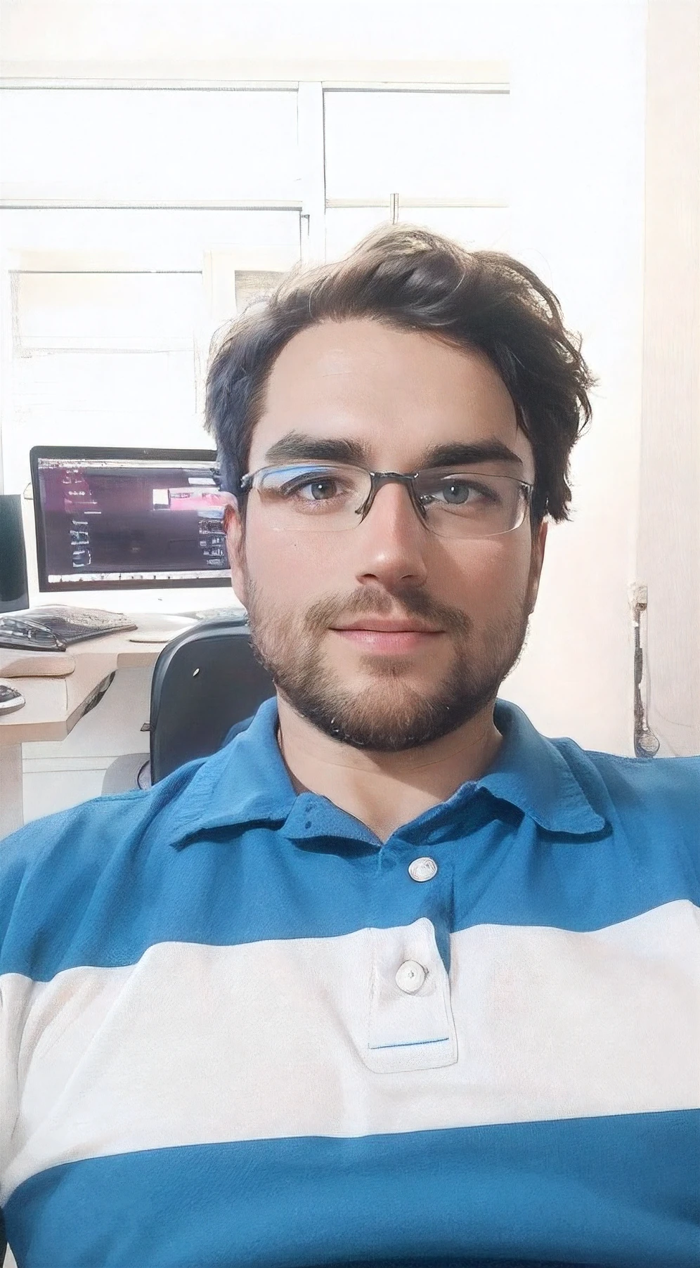 Youtuber Podcaster Sitting on a Chair