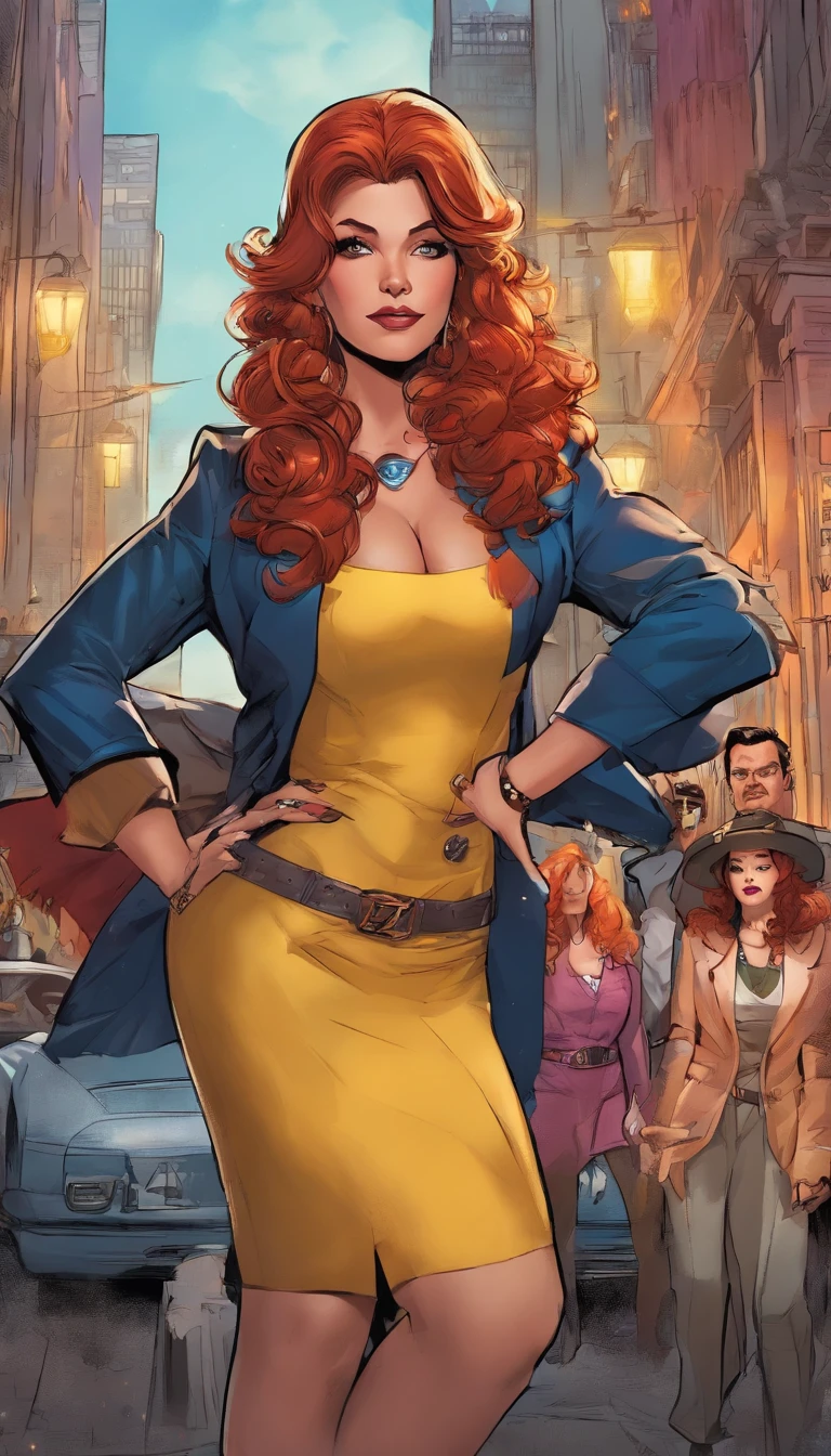 (melhor qualidade,4k,8k,alto,master part:1.2),ultra-detalhado,(Realistic,fotorrealista,photo-realistic:1.37),Barbara Gordon, Jovem mulher de 19 anos l, Cabelos ruivos bonitos, vestindo uniforme policial,olhos castanhos penetrantes, Beleza Suprema, Gotham City Setting, postura forte e confiante, Determined expression,vivid colors,foco nítido,pintura detalhista,professional lighting,Estilo Retrato, dramatic lighting,Bokeh